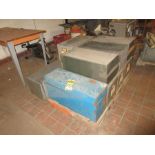 PALLET W/ TOOLBOX, FILE DRAWERS, TABLE AND STAMINA STATIONARY BIKE