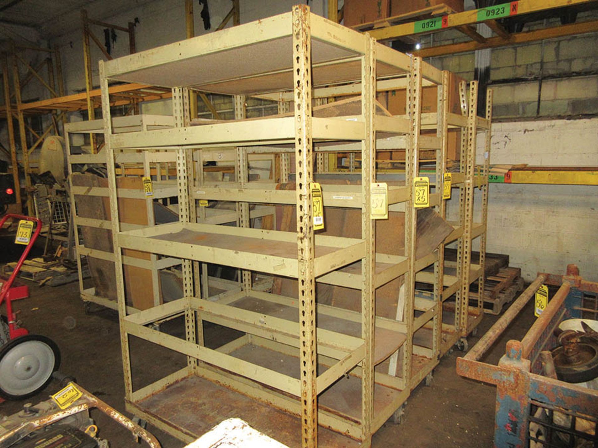 (5) ROLLING SHELF UNITS