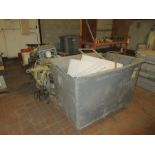 (3) PALLETS AND PLASTIC TOTE W/ AIR FILTERS, SUBMERSIBLE PUMP, WATER FOUNTAIN, OTHER MISC.