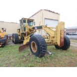 CATERPILLAR 14G MOTOR GRADER, 20.5 R25 TIRES, 14'.4 BLADE, 99'' W. 7-FINGER RIPPER ATTACHMENT