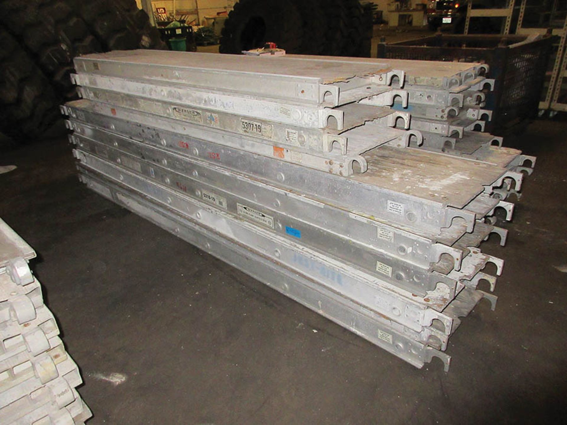 (10) ALUMINUM SCAFFOLD WALK BOARDS, (6) 10' X 19'', (4) 7' X 19'' - Image 2 of 2