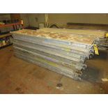 (10) ALUMINUM SCAFFOLD WALK BOARDS, 7' X 19''