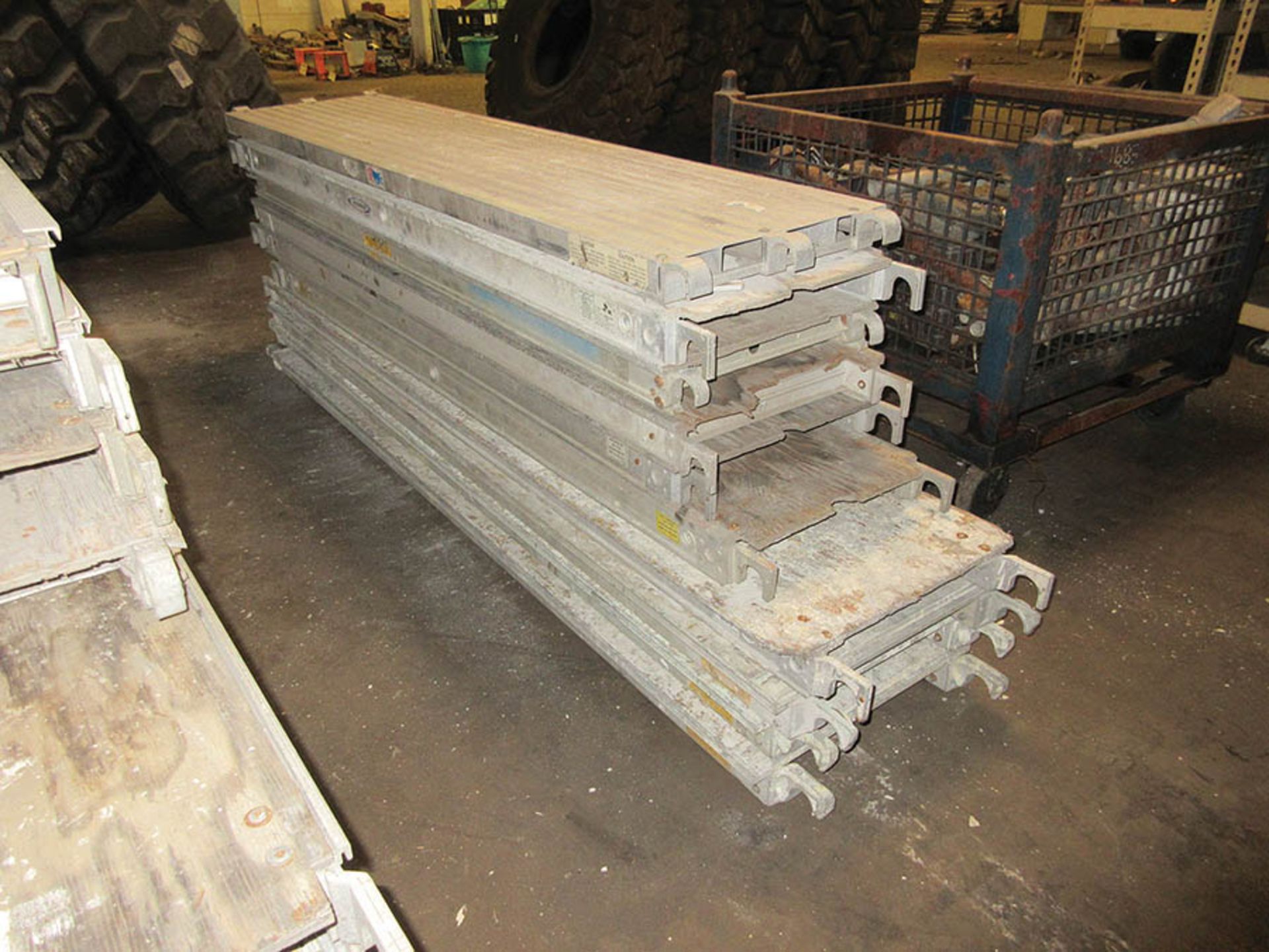 (10) ALUMINUM SCAFFOLD WALK BOARDS, 7' X 19'' - Image 2 of 2