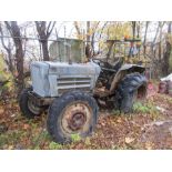 WHITE 4 X 4 TRACTOR, 4-CYL. DIESEL ENGINE, 4-SPEED TRANSMISSION, PTO W/ 60'' WOODS BUSH HOG