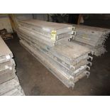 (10) ALUMINUM SCAFFOLD WALK BOARDS, (6) 10' X 19'', (4) 7' X 19''