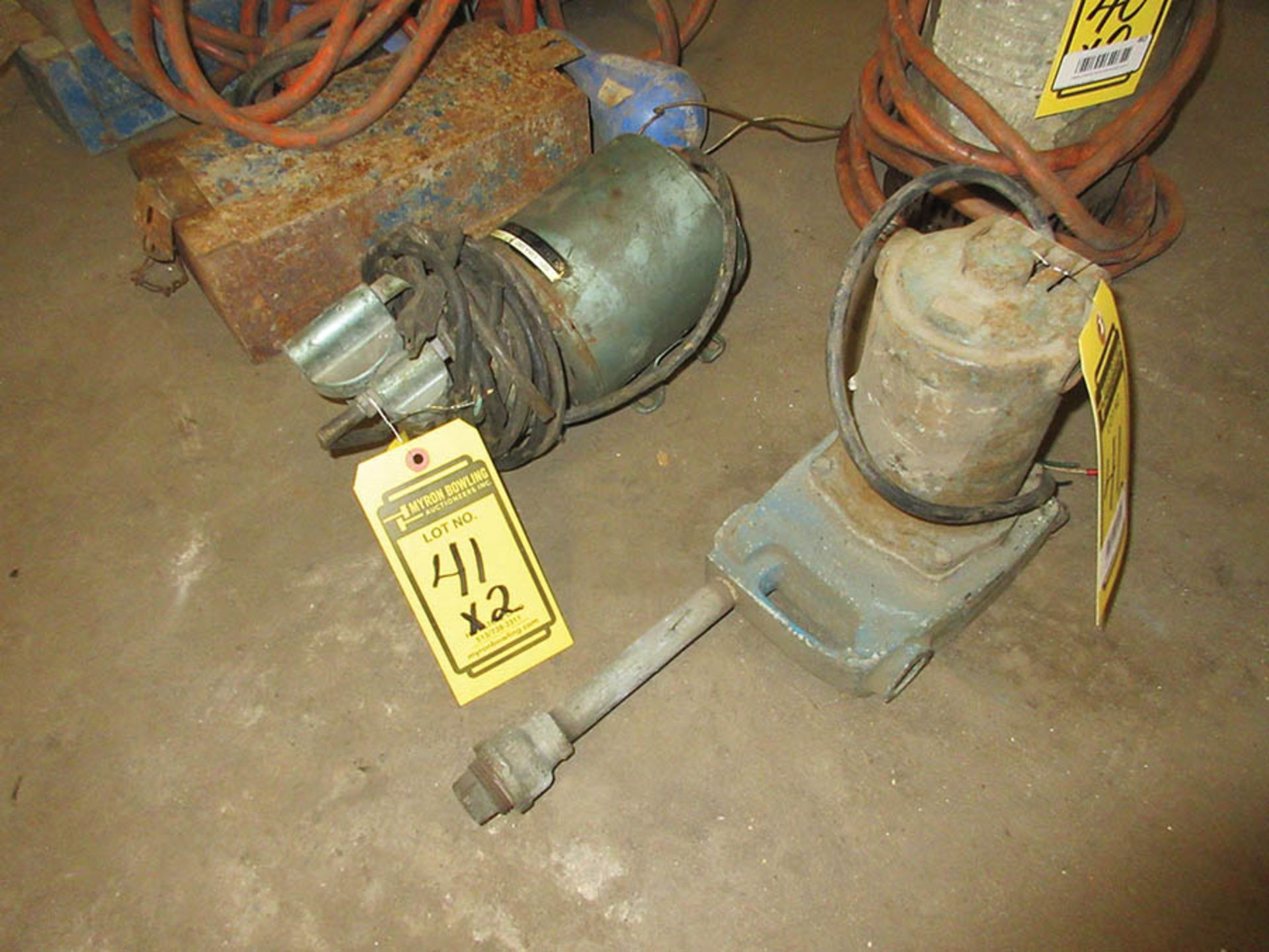 PUMP UNIT AND AIR BRUCH PUMP MOTOR