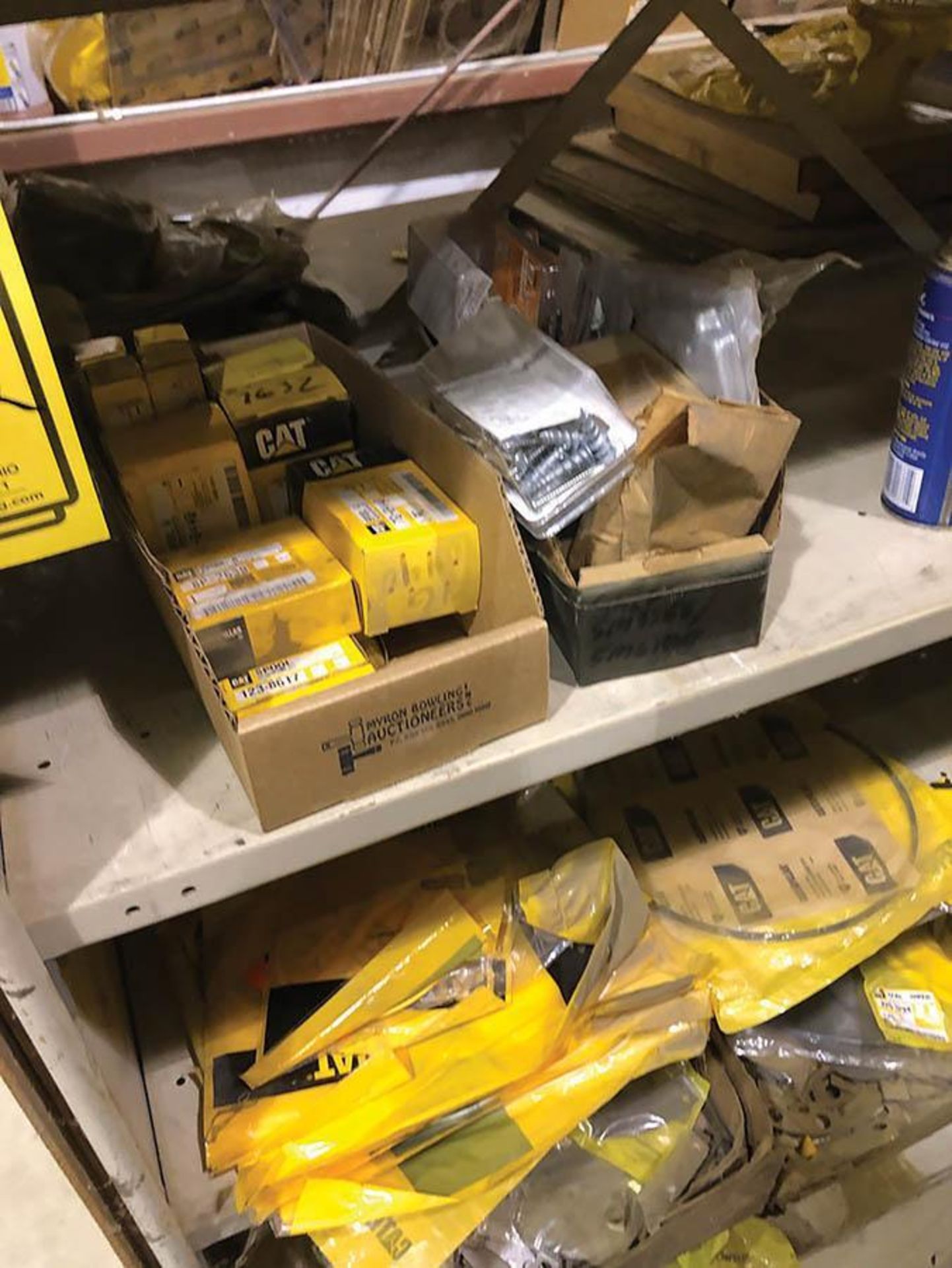 SHELF WITH ASSORTED CONTENTS OF NEW CATERPILLAR PARTS - Image 4 of 14