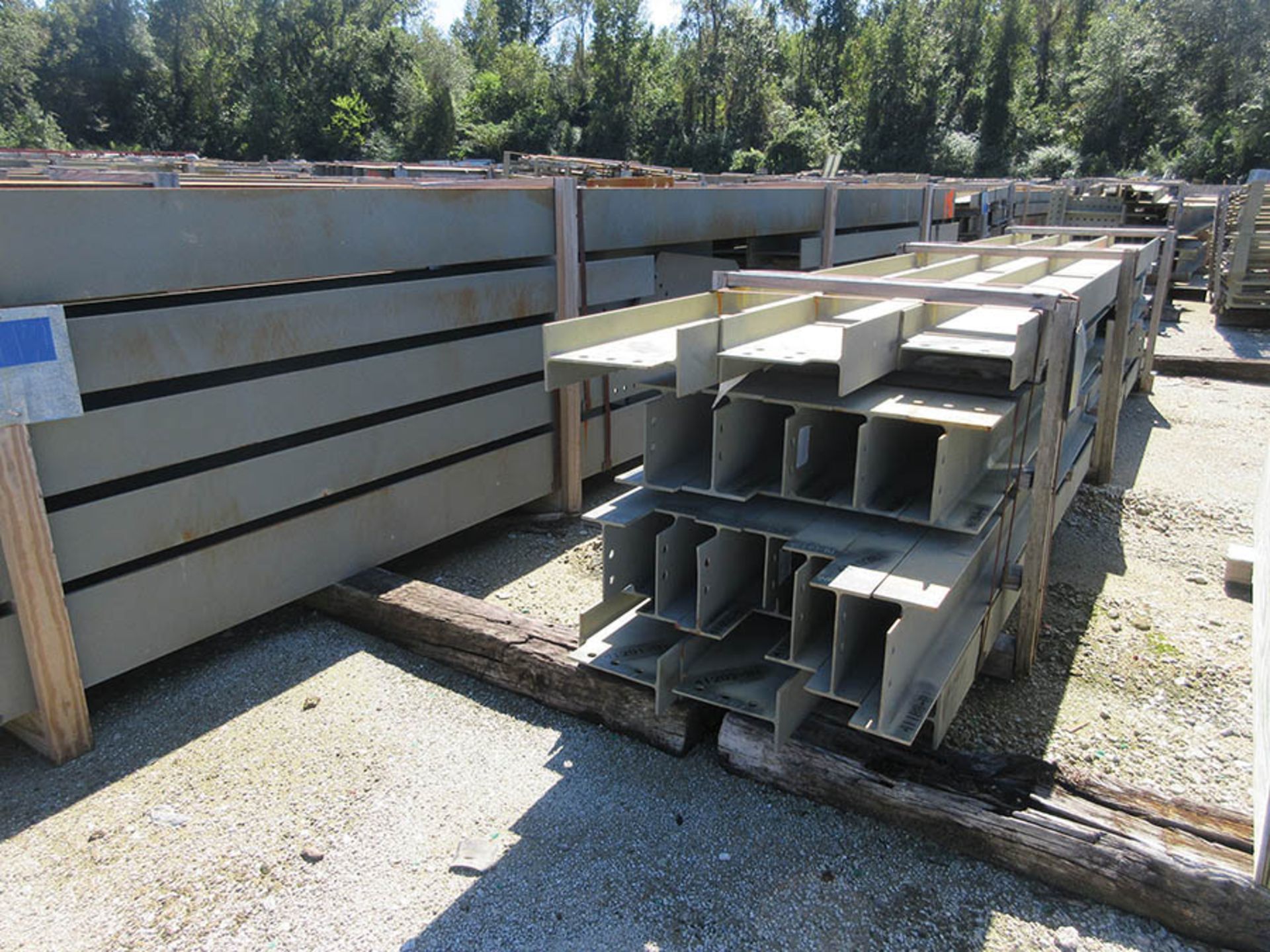 LARGE LOT OF STRUCTURAL STEEL: BEAMS, HANDRAIL, STAIRS, BEAMS UP TO 534'' X 22'' X 20'' X 5'', - Image 6 of 22