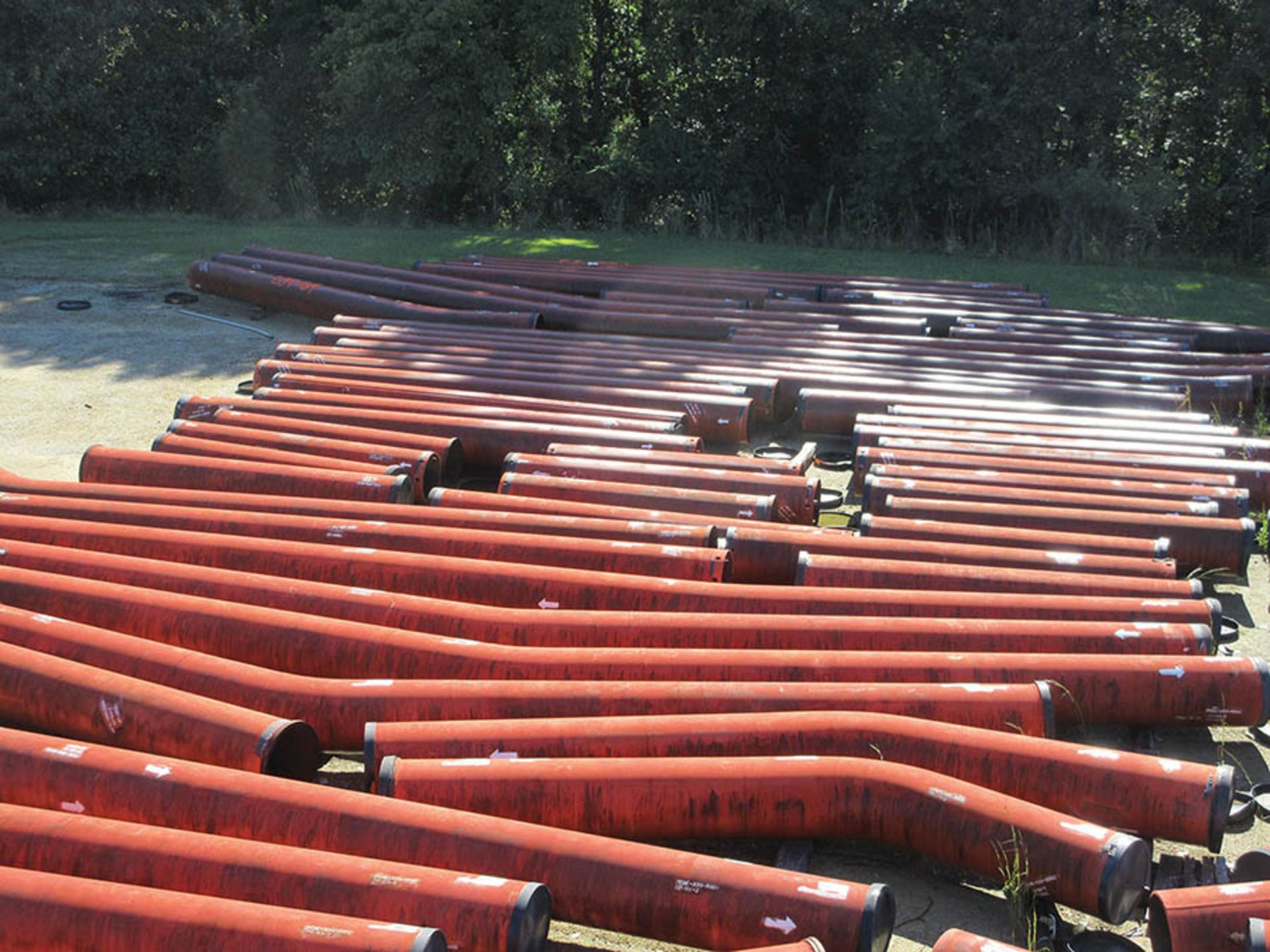 LARGE LOT OF ASSORTED PIPE: 24'', 26'' DIA. UP TO 500'', 7,177 LB., LOCATION: GRID 7E - Image 5 of 5