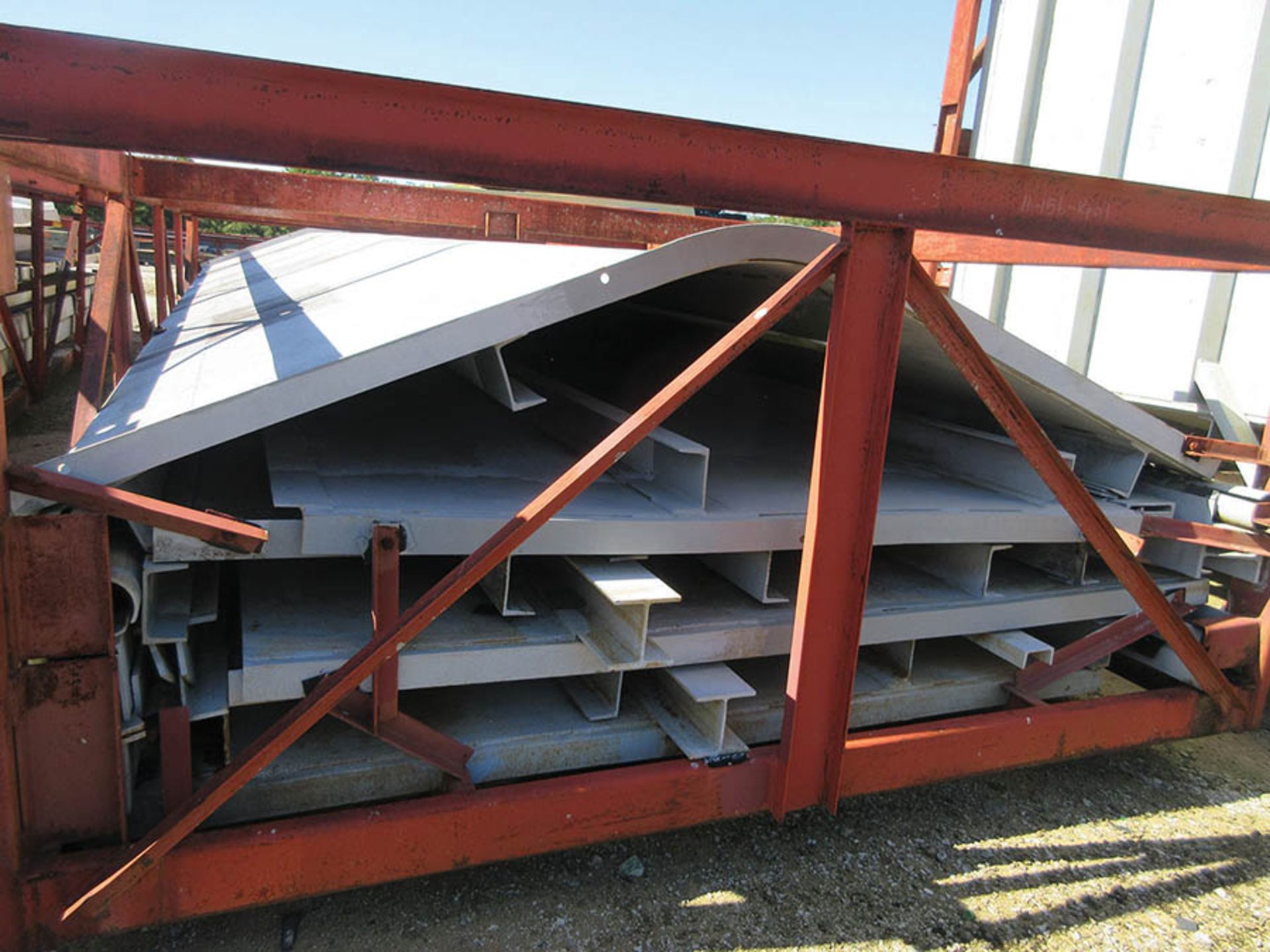 SMALLER LOT OF STRUCTURAL STEEL: ASSORTED PIECES, CRATES AVERAGE 535'' X 134'', LOCATION: GRID 3H - Image 11 of 11