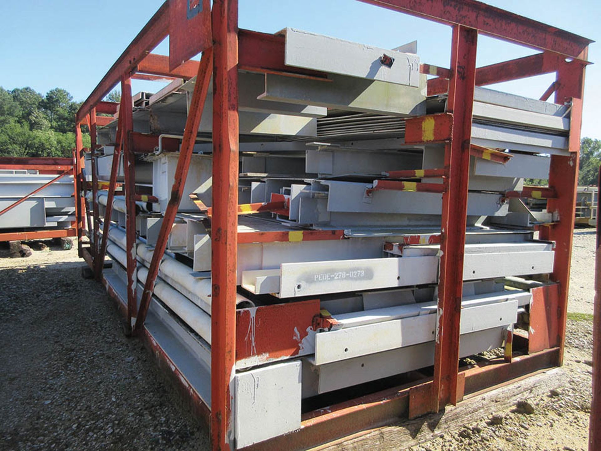 SMALLER LOT OF STRUCTURAL STEEL: ASSORTED PIECES, CRATES AVERAGE 535'' X 134'', LOCATION: GRID 3H - Image 7 of 11