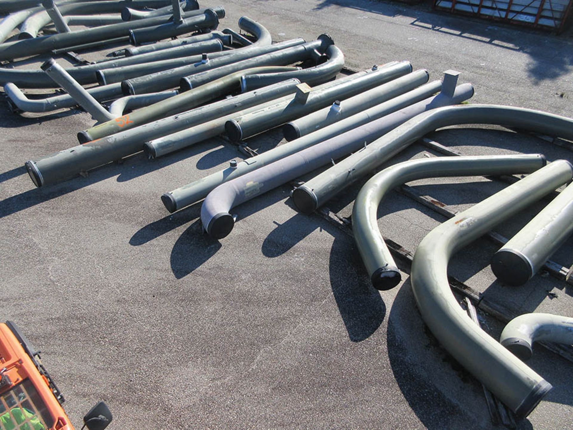 LARGE LOT OF ASSORTED PIPE: 6'' - 30'' DIA. UP TO 496'', 28,365 LB., LOCATION: GRID 4B