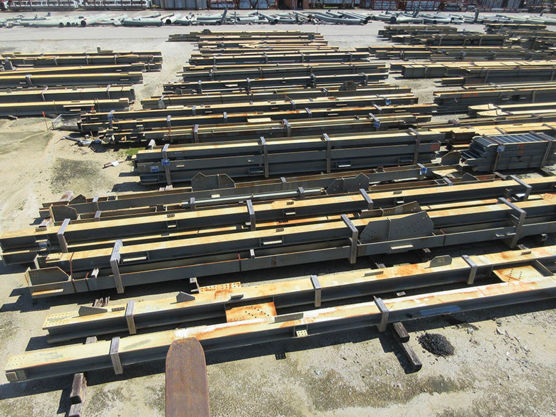 LARGE LOT OF STRUCTURAL STEEL: BEAMS UP TO 582'' X 24'' X 20'' X 6'', LOCATION: GRIDS 3D & 3DA