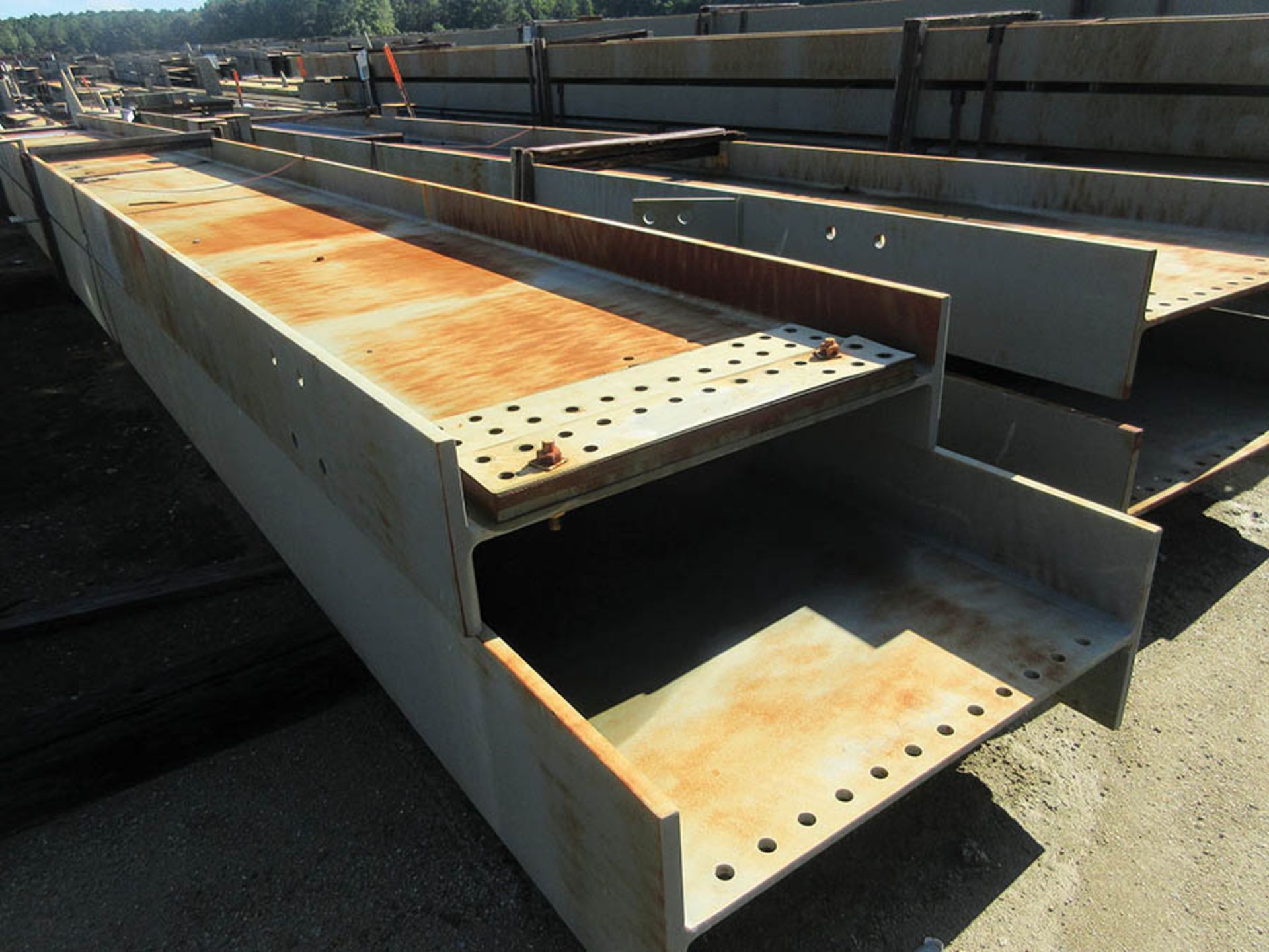 LARGE LOT OF STRUCTURAL STEEL: BEAMS, COLUMNS, HANDRAIL, PLATE, STAIRS, BEAMS UP TO 570'' X 39'' X - Image 20 of 21