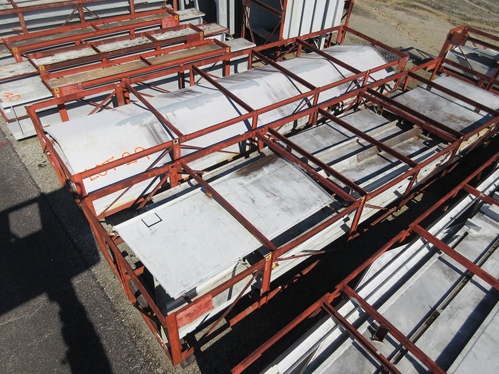 SMALLER LOT OF STRUCTURAL STEEL: ASSORTED PIECES, CRATES AVERAGE 535'' X 134'', LOCATION: GRID 3H