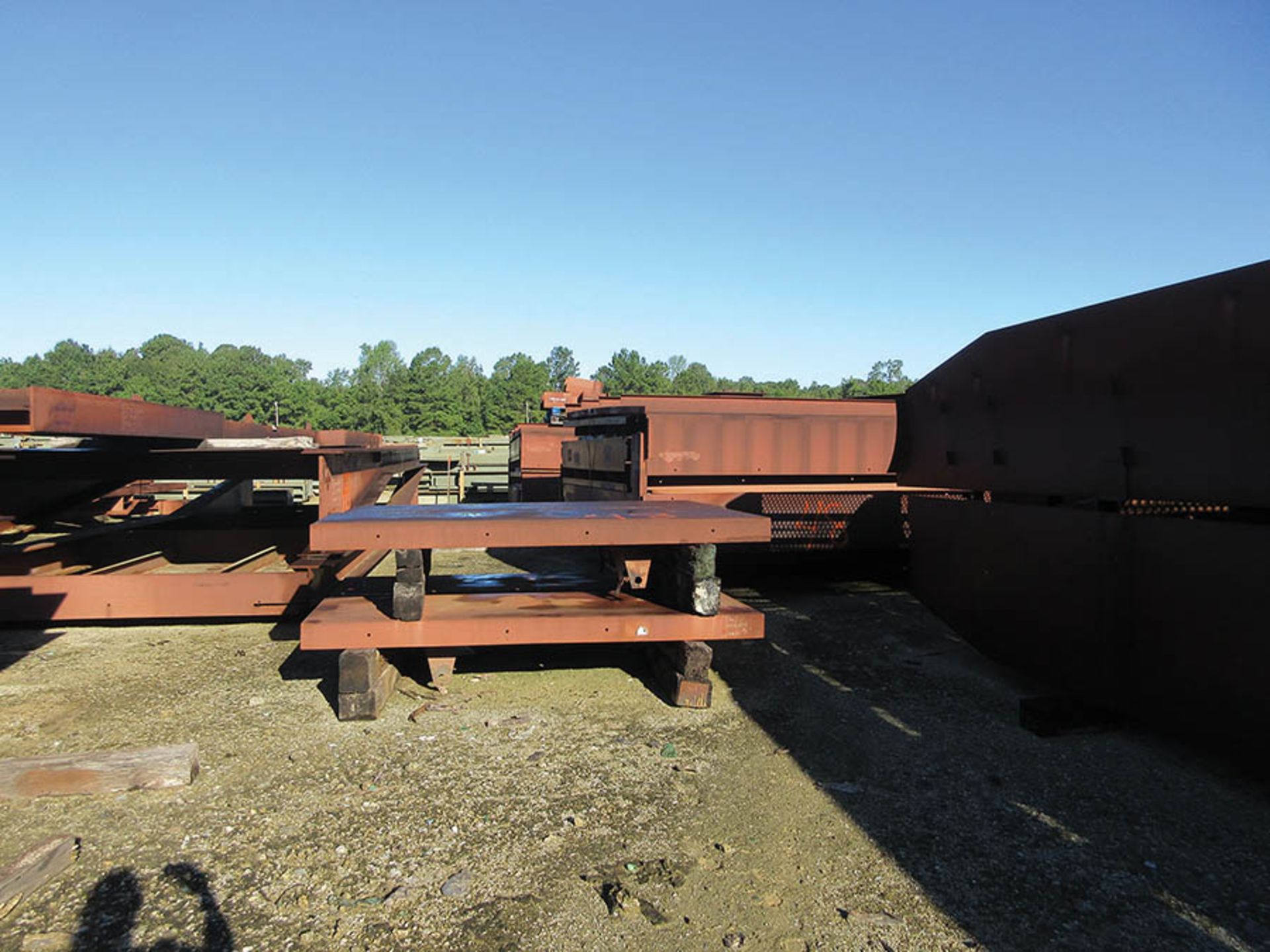 LARGE LOT OF STRUCTURAL STEEL; SOME INDIVIDUAL PIECE EXAMPLE WEIGHTS, 16,500 LB., 9,000 LB., 15, - Image 10 of 18