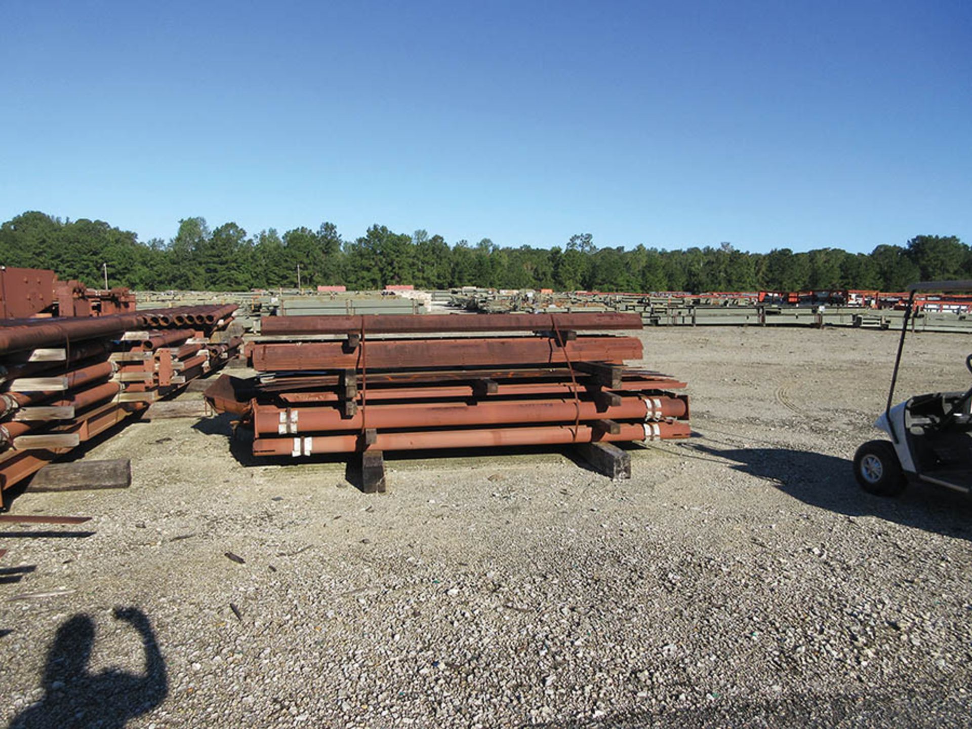 LARGE LOT OF STRUCTURAL STEEL; SOME INDIVIDUAL PIECE EXAMPLE WEIGHTS, 16,500 LB., 9,000 LB., 15, - Image 6 of 18