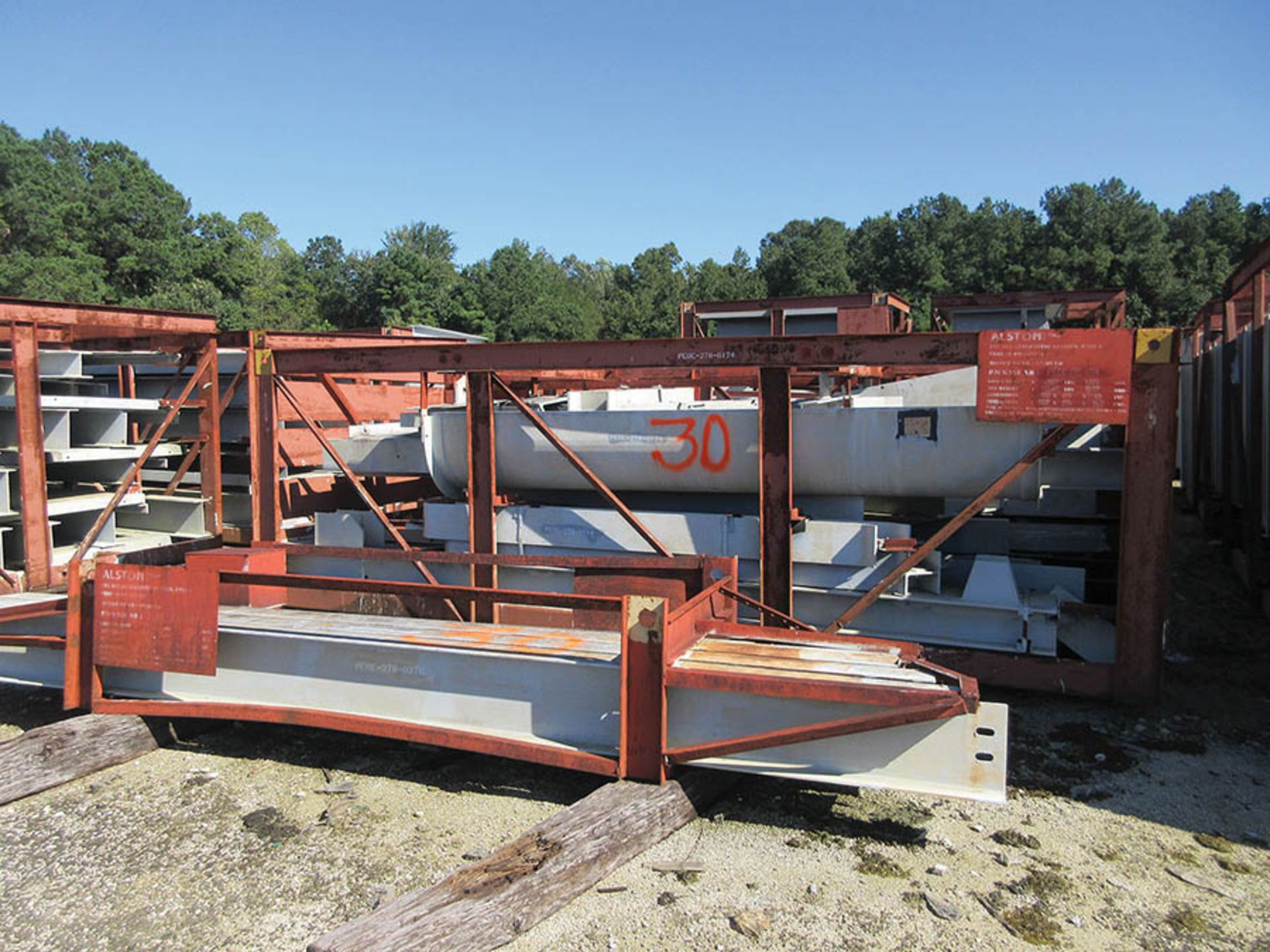 LOT OF STRUCTURAL STEEL & DUCTING: BEAMS UP TO 336'' X 41'' X 16'' X 2 1/4'', LOCATION: GRID 3I - Image 16 of 20