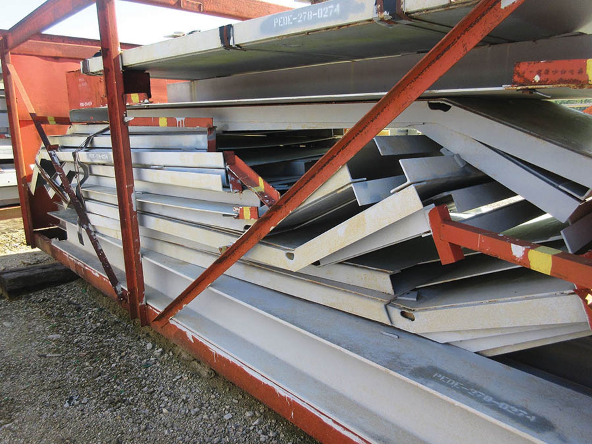 SMALLER LOT OF STRUCTURAL STEEL: ASSORTED PIECES, CRATES AVERAGE 535'' X 134'', LOCATION: GRID 3H - Image 6 of 11