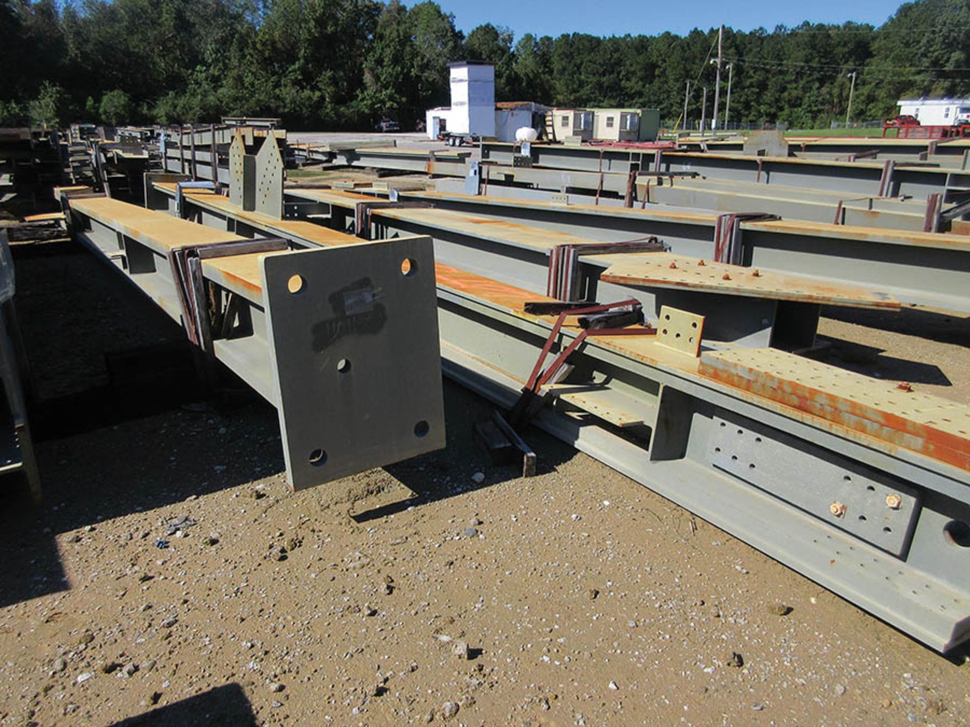 LARGE LOT OF STRUCTURAL STEEL: BEAMS, COLUMNS, BEAMS UP TO 477'' X 18'' X 16'' X 3'', LOCATION: GRID - Image 13 of 19