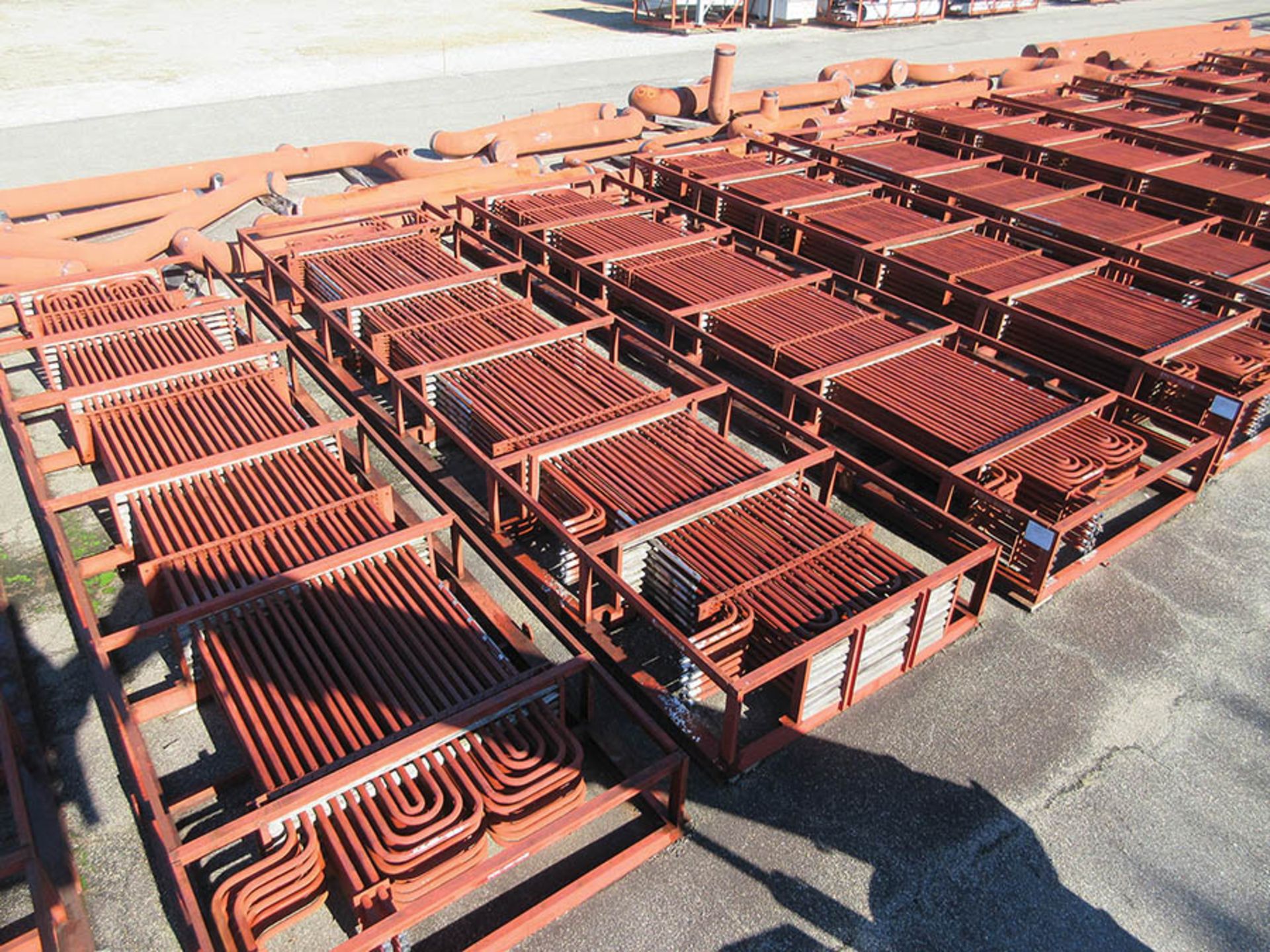 (7) ECONOMIZERS/ CRATED PIPE PANELS, 11,440 - 13,347 LB. EACH, LOCATION: GRID 4G