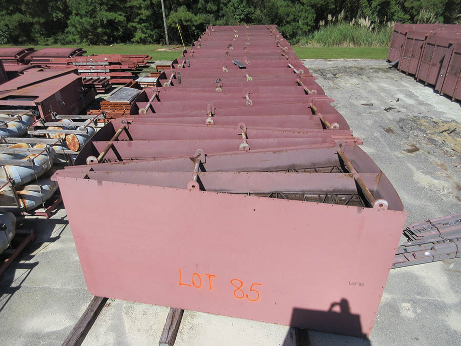 LOT OF ROTOR MODULE/ BASKET COMPONENTS, (2) BUNDLES OF ASSORTED STEEL, LOCATION: GRID 1G