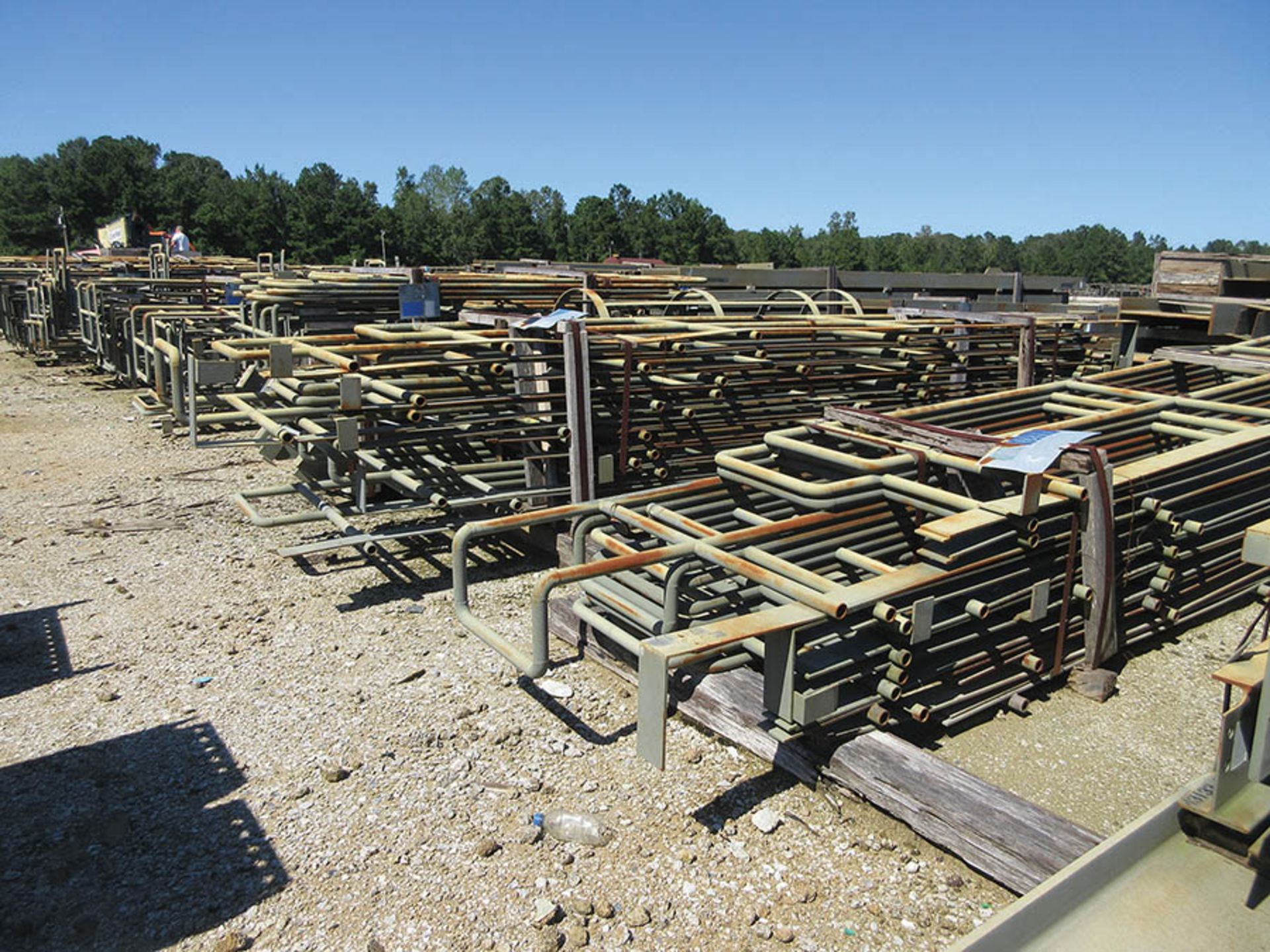 LARGE LOT OF STRUCTURAL STEEL: BEAMS, HANDRAIL, STAIRS, BEAMS UP TO 534'' X 22'' X 20'' X 5'', - Image 16 of 22