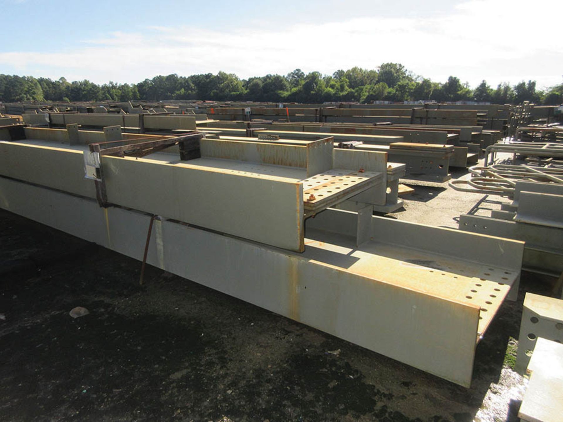 LARGE LOT OF STRUCTURAL STEEL: BEAMS, COLUMNS, HANDRAIL, PLATE, STAIRS, BEAMS UP TO 570'' X 39'' X - Image 15 of 21