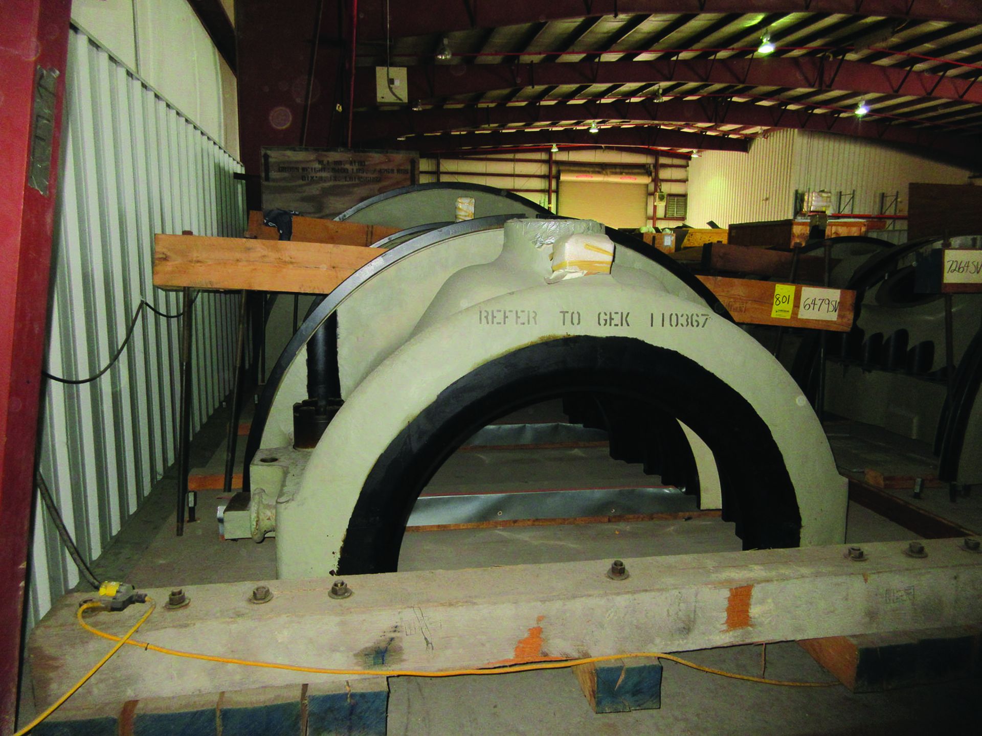 TURBINE SECTIONS, SOME WEIGHTS 89,700 LB., 84,800 LB., 44,050 LB - Image 7 of 10