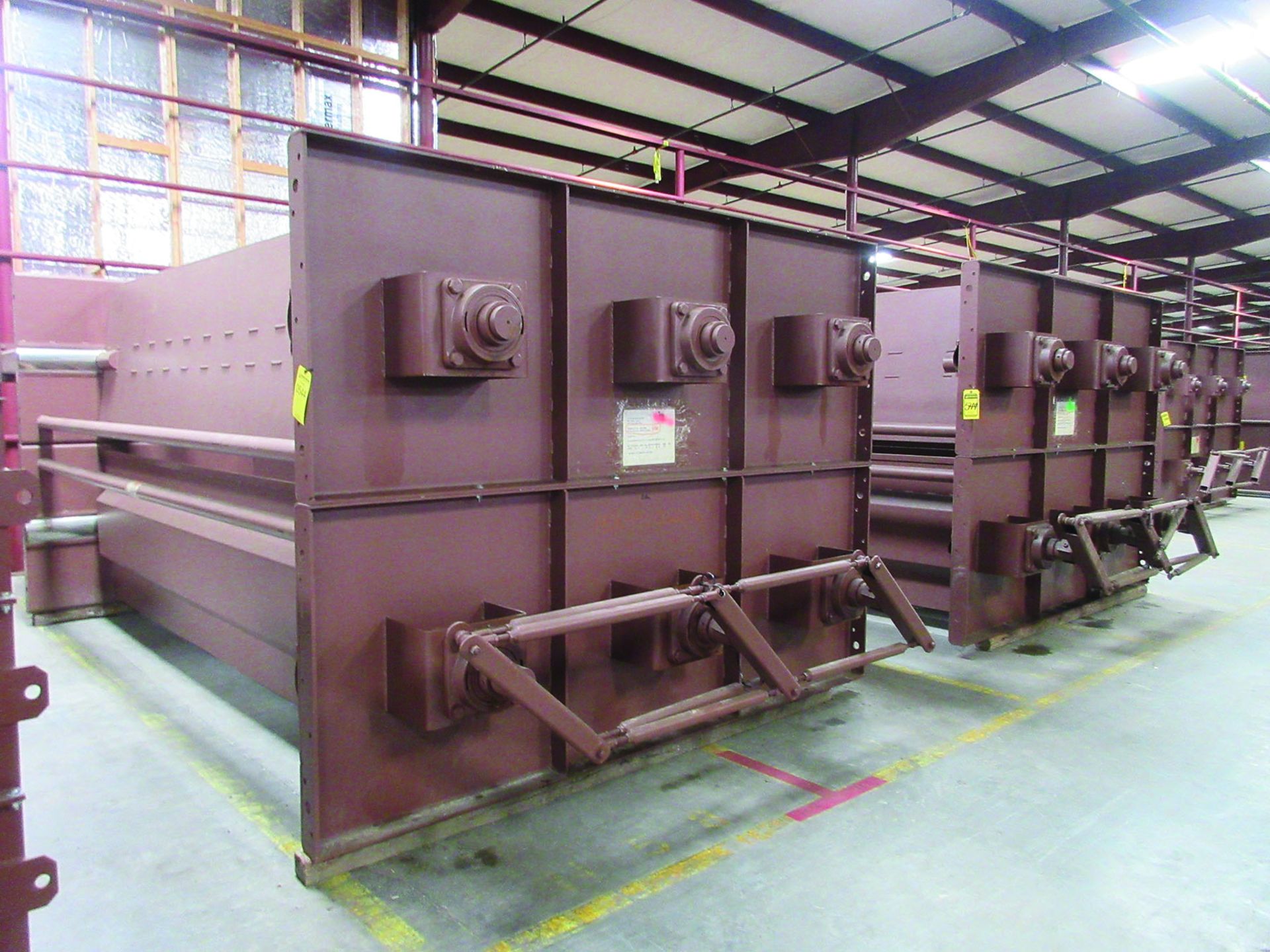 (4) DAMPERS, LARGEST WEIGHING 14,000 LB. EACH, 232'' X 120'' X 90'', SMALLER ONES 1,625 LB.