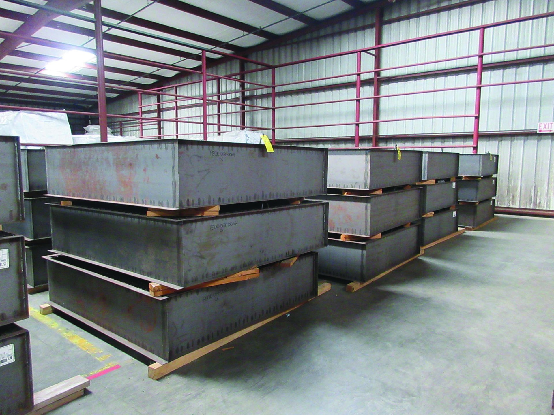 (36) STEEL BOX 78'' X 72'' X 18'', 2,095 LBS. EACH, GRIDS C8