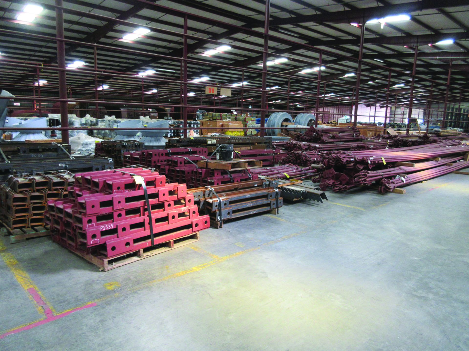 STRUCTURAL STEEL: RODS, BRACING, CRADLES, BRACKETS, GRID D6