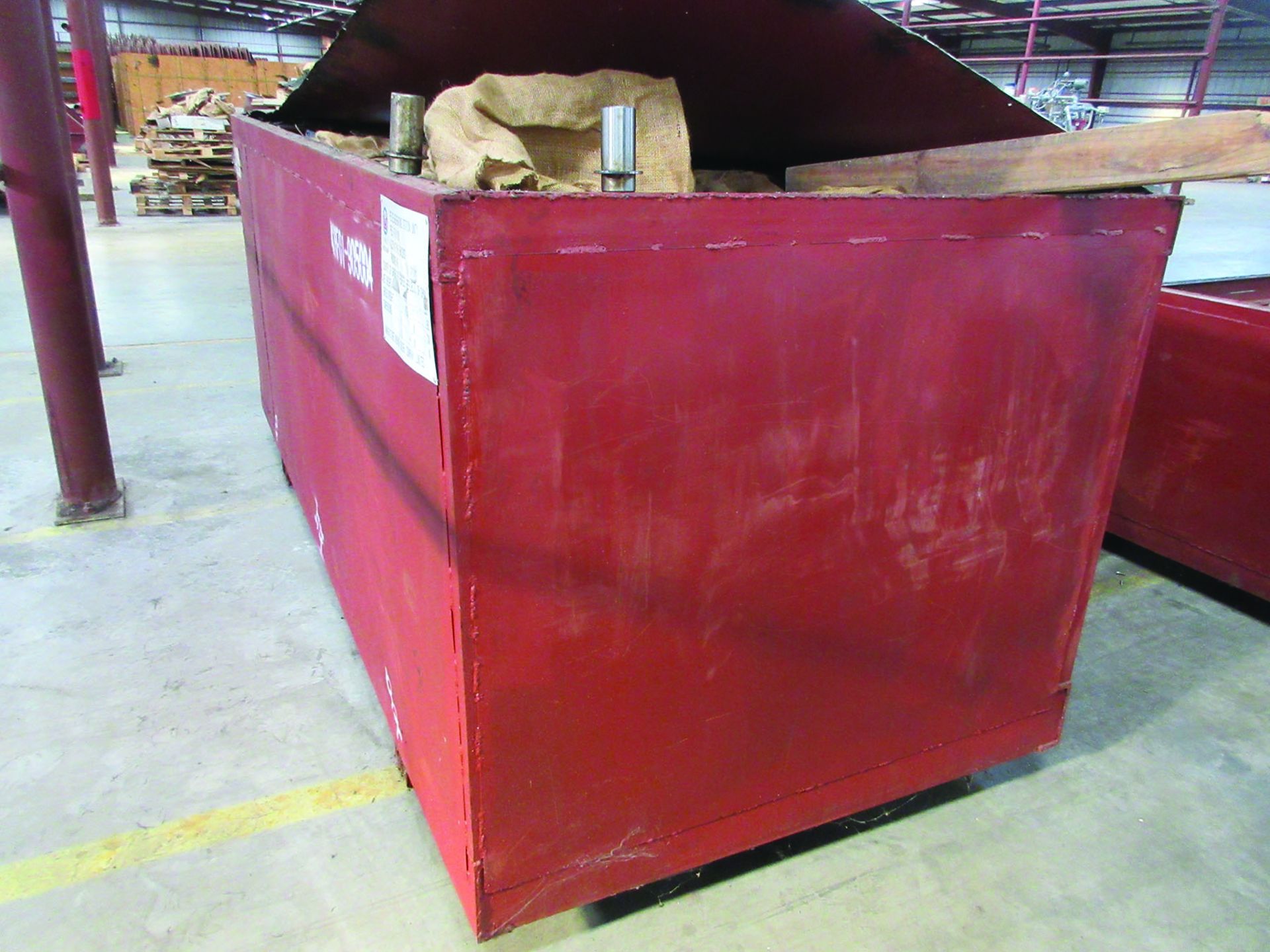 (2) STEEL CRATES W/ MISC. STEEL PARTS: BARS, PINS, PKG. WTS. 33,795 LB AND 9,044 LB, GRID G3 - Image 4 of 6