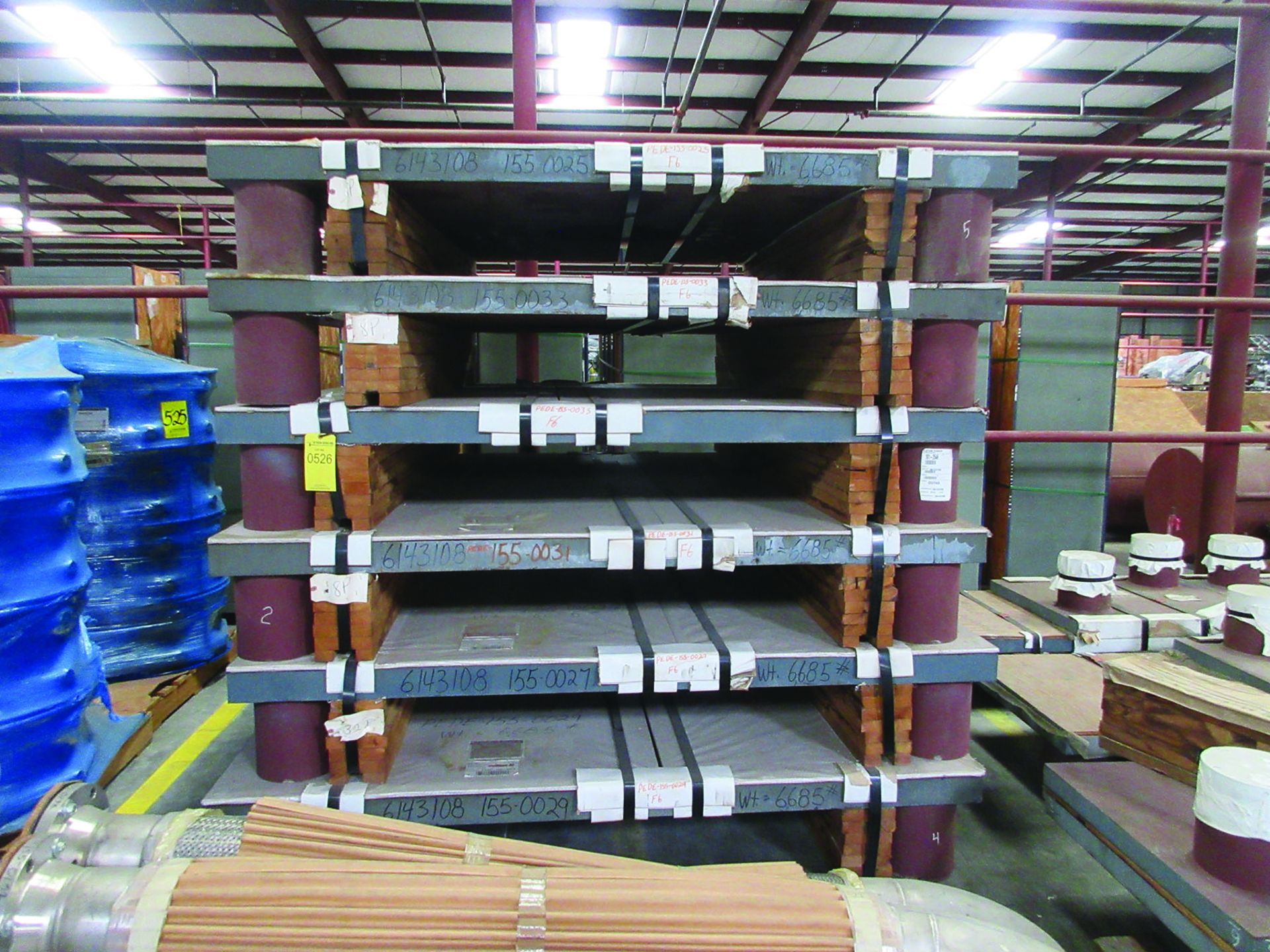 (6) SOLE PLATES, 6,685 LBS. EACH, OTHER ASSORTED SOLE PLATES, 4'' ASSORTED BUNDLE OF PIPE, ANGLE - Image 2 of 14