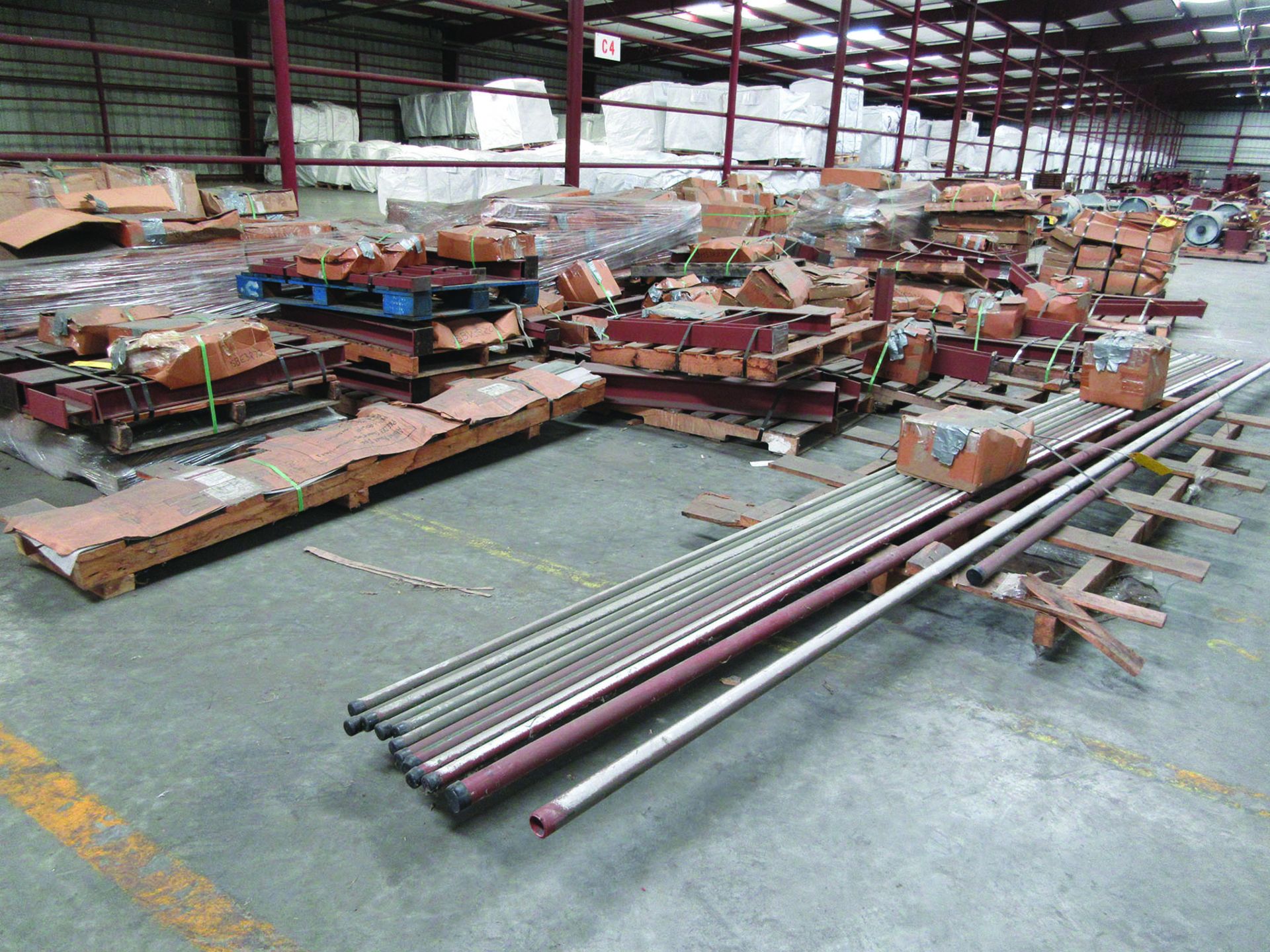 ***BEGIN LOCATION: EGG FARM RD*** LARGE LOT OF STRUCTURAL STEEL: BRACING, ROD, GRID C4 - Image 2 of 14