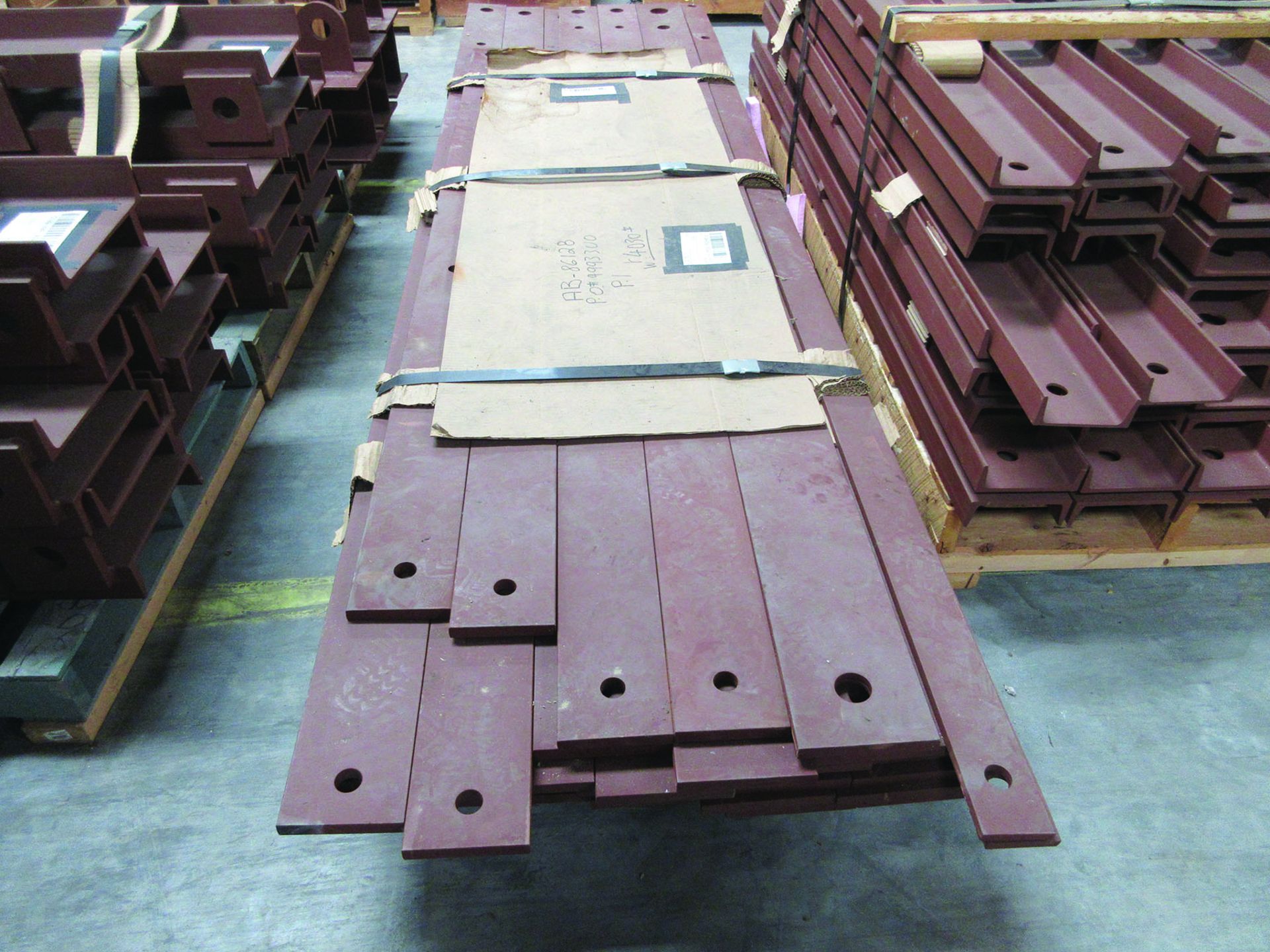 SUPPORT RODS, STEEL CHANNEL, (3) GATES, ASSORTED DAMPERS, LARGEST WEIGHING 16,250 LB., 175'' X 142'' - Image 10 of 12