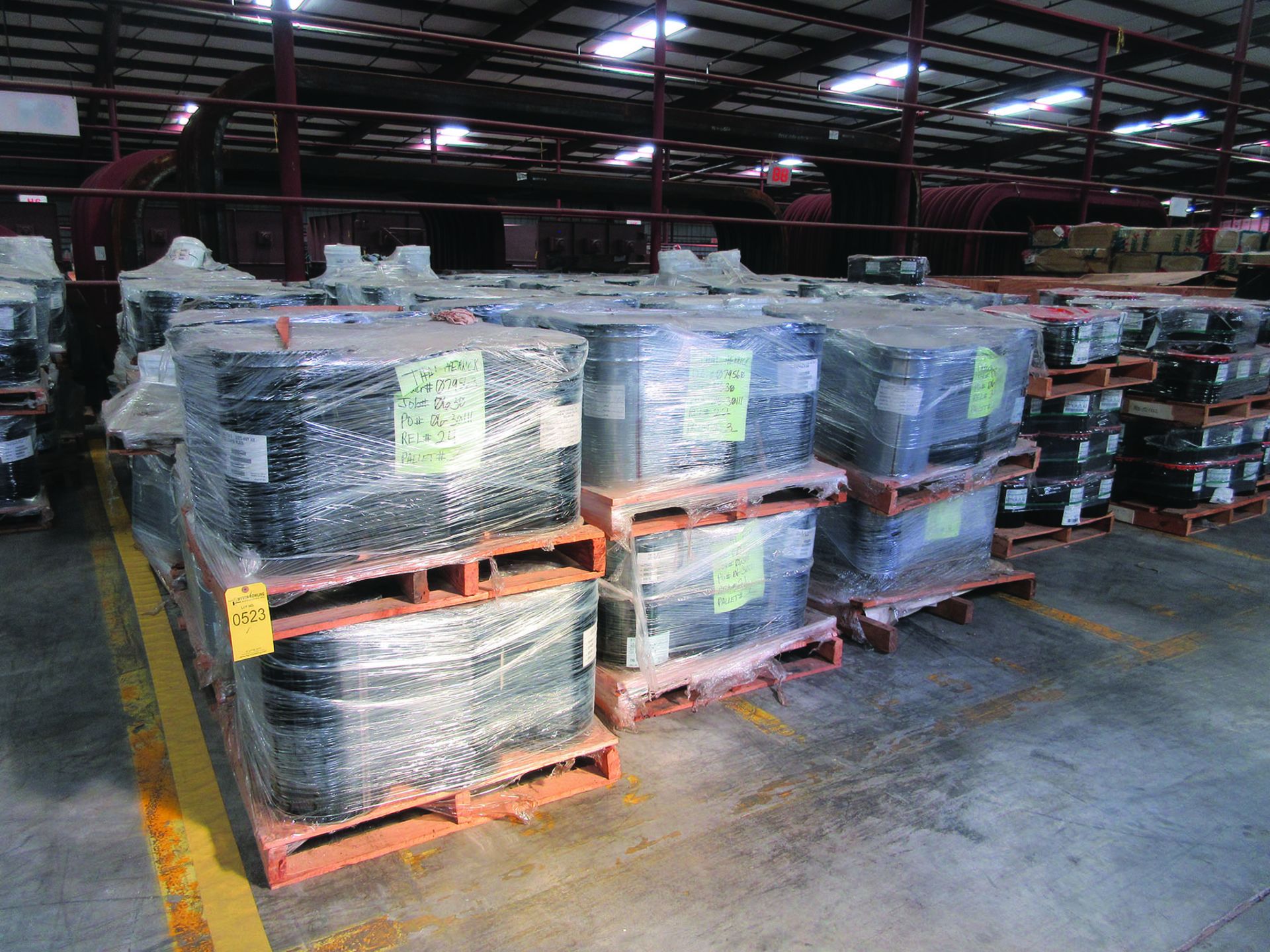(72 +/-) PALLETS OF STRUCTURAL SCREWS, WASHERS, NUTS, GRID B8