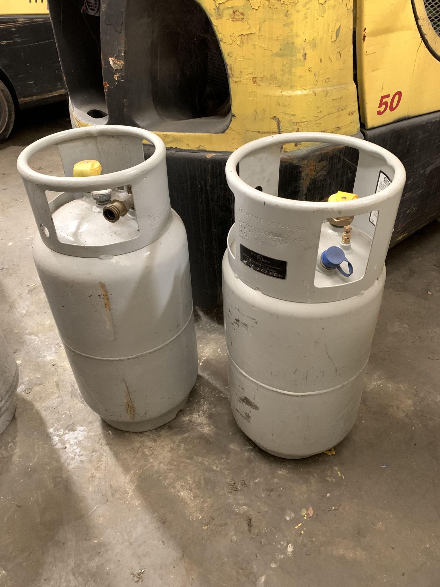 (2) FORKLIFT PROPANE TANKS