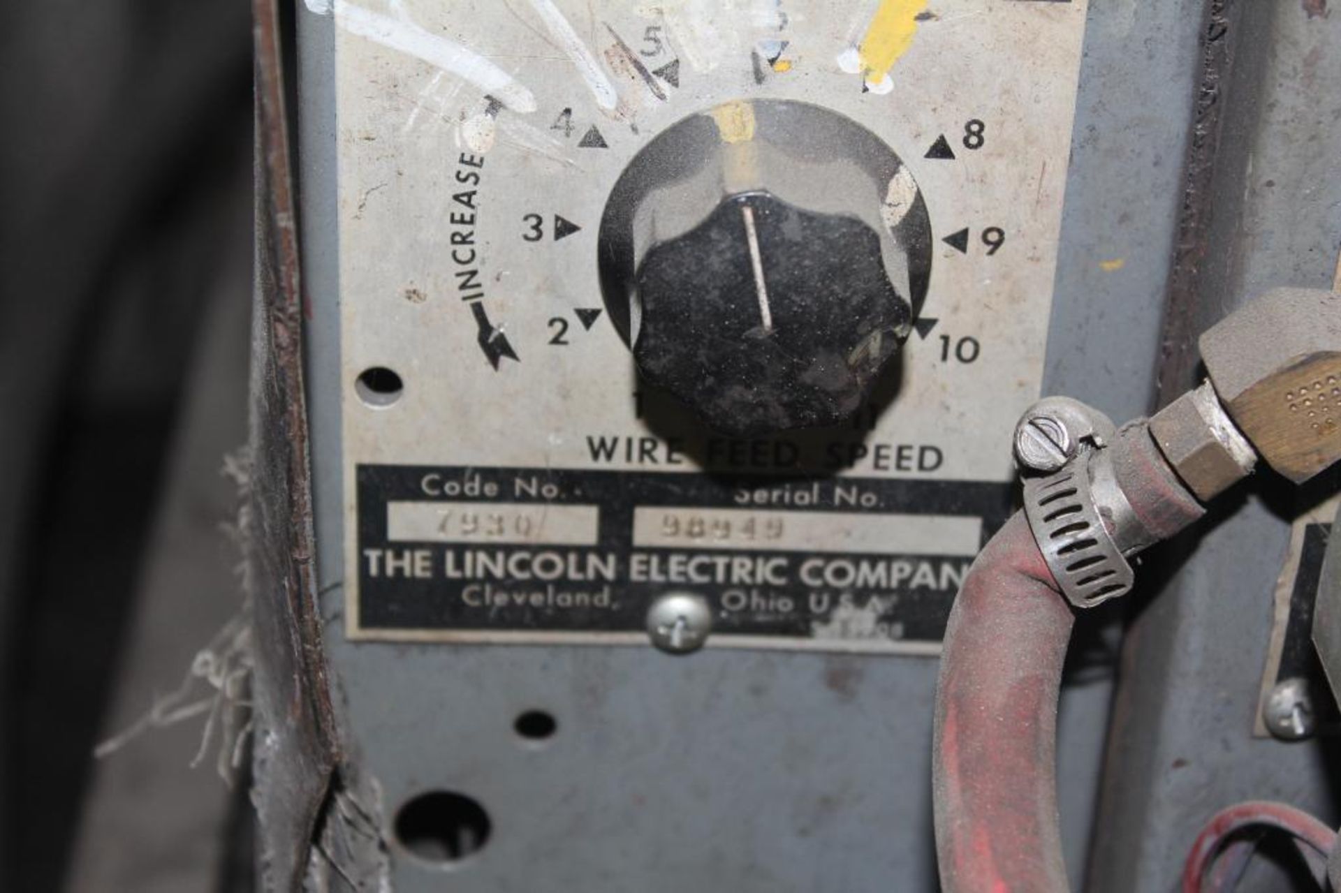 LINCOLN ELECTRIC IDEALARC DC-600 WELDER SN.AC684486 230-460V WITH LN-7 WIRE FEED SN.98949 115V - Image 7 of 10