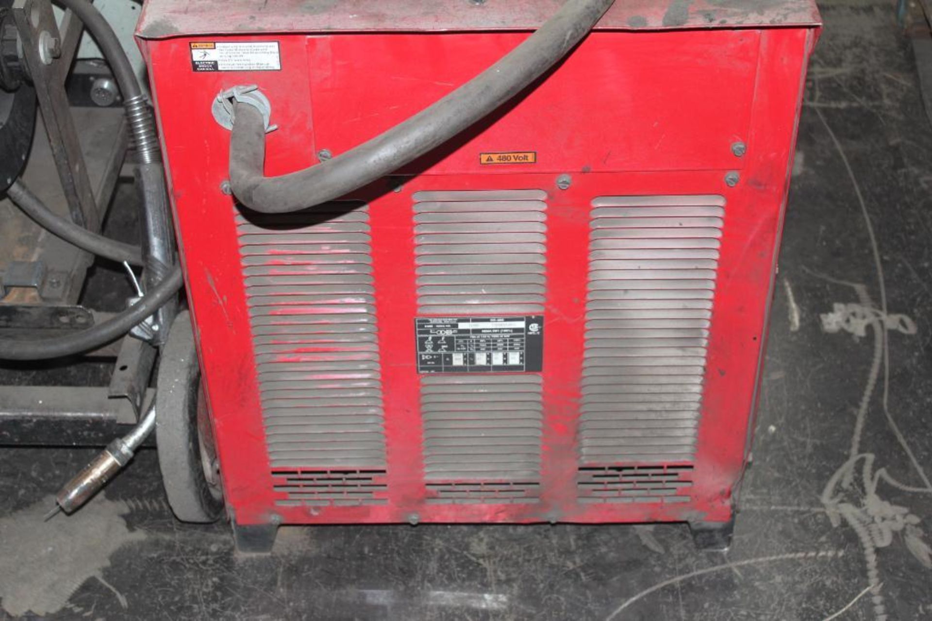 LINCOLN ELECTRIC IDEALARC DC-600 WELDER SN.U1090204071 230-460V WITH LN-8 WIRE FEED 115V - Image 7 of 8