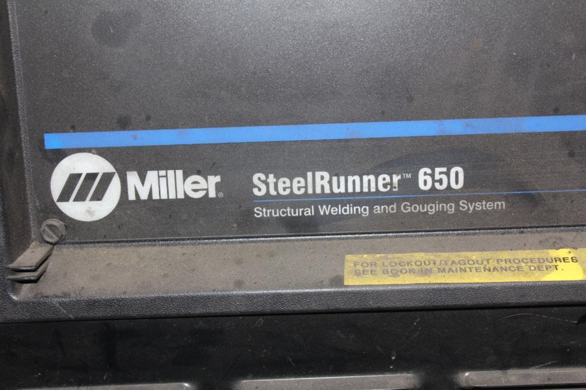 MILLER STEEL RUNNER 650 STRUCTUAL WELDING AND GOUGING SYSTEM SN.LJ460305V 24V WITH STEELRUNNER 650 - Image 10 of 12