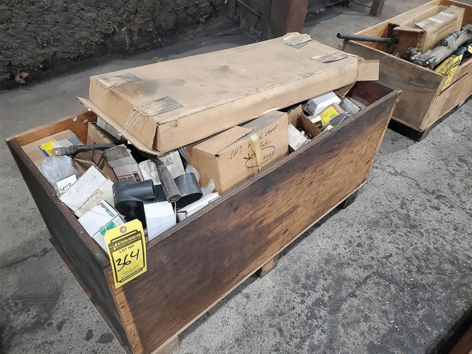 CRATE OF WELDER REPAIR SPARES