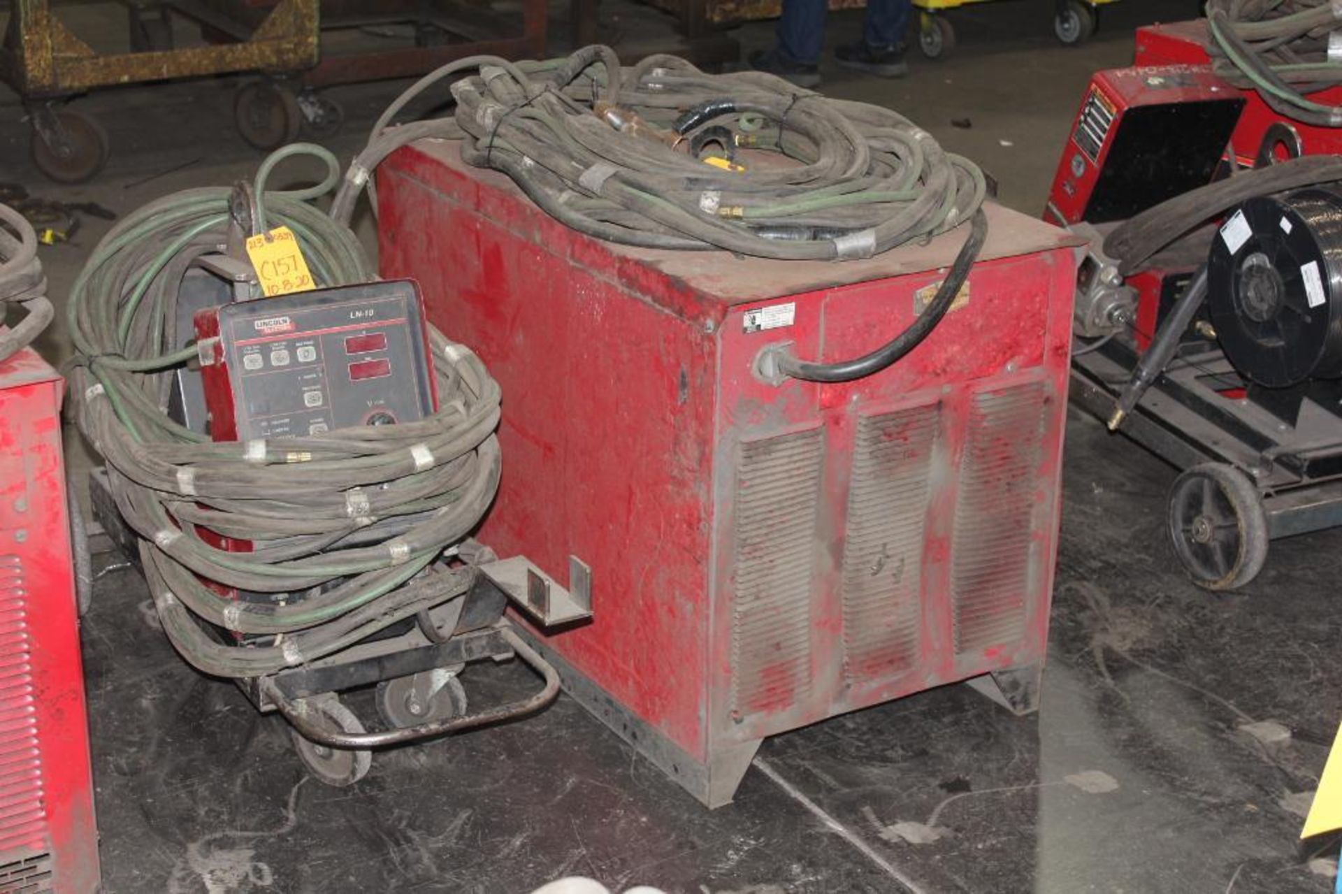 LINCOLN ELECTRIC IDEALARC DC-600 WELDER SN.AC819956 230-460V WITH LN-10 WIRE FEED 115V - Image 2 of 7