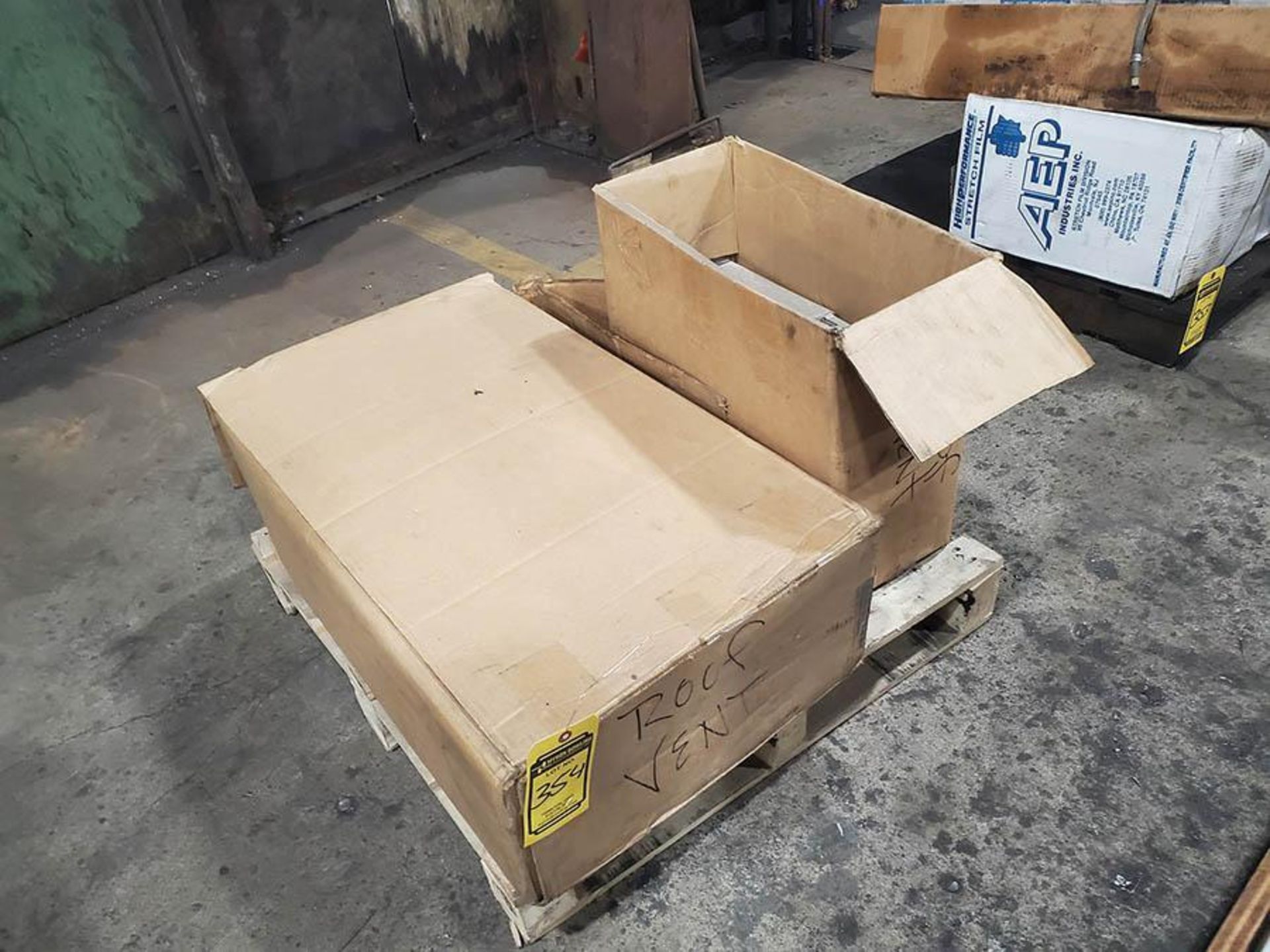 PALLET OF ROOFING PARTS