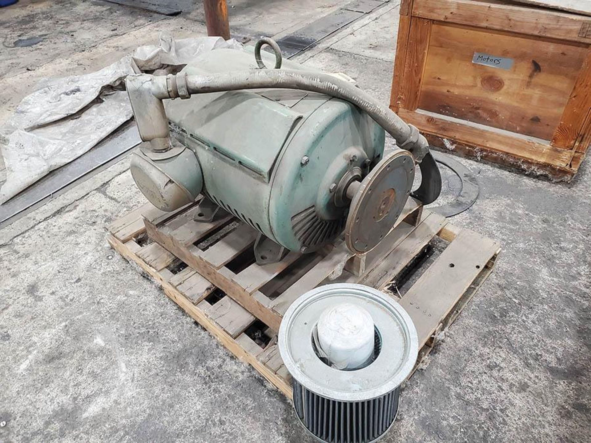 LOT ON PALLET, 100 HP ELECTRIC MOTOR - Image 2 of 5