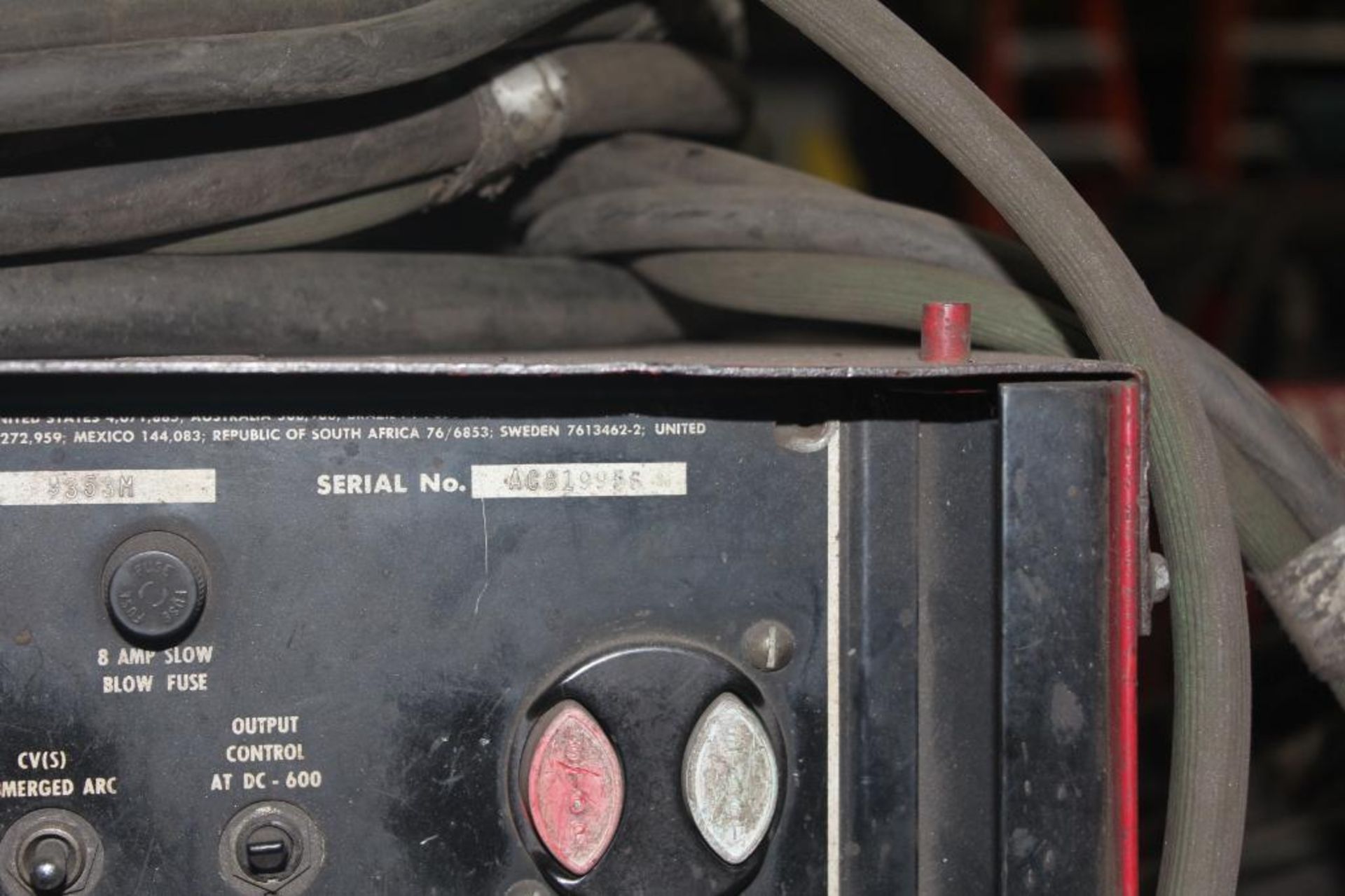 LINCOLN ELECTRIC IDEALARC DC-600 WELDER SN.AC819956 230-460V WITH LN-10 WIRE FEED 115V - Image 6 of 7