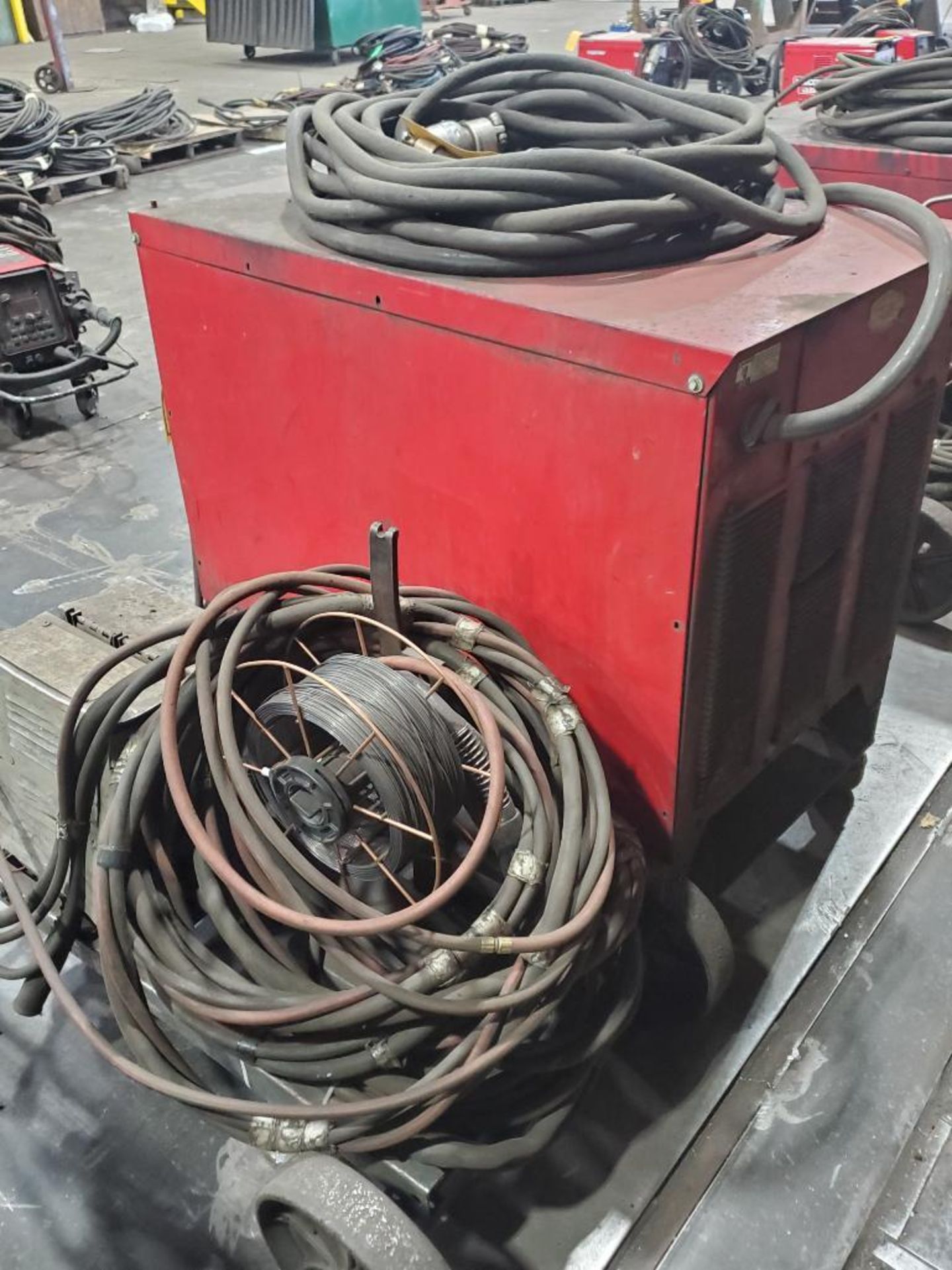 LINCOLN ELECTRIC IDEALARC DC-600 WELDER SN.AC819957 230-460V WITH LN-8 WIRE FEED SN.110270 115V - Image 3 of 6