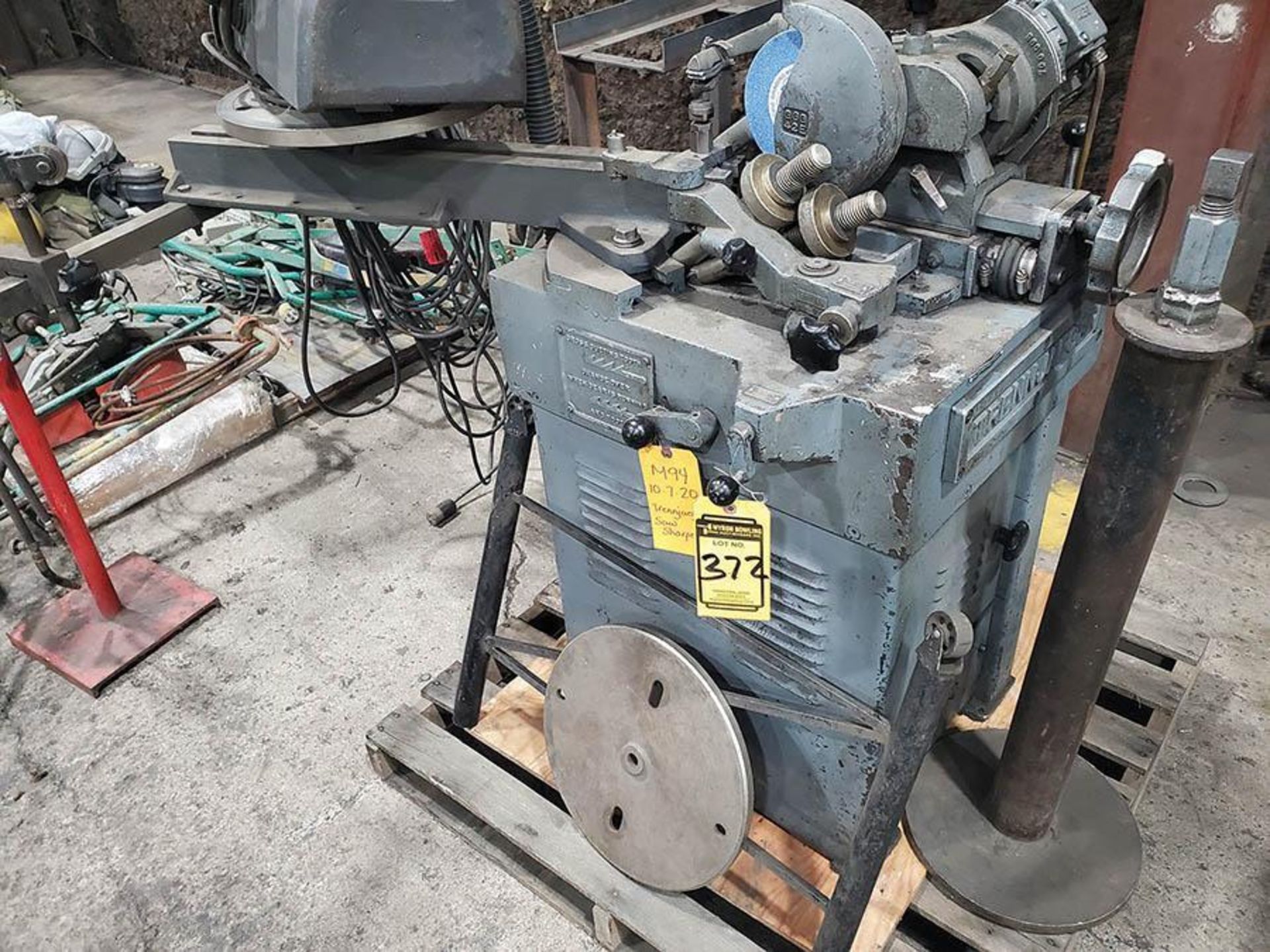 TRENJAEGER SAW SHARPENER, NO DATA PLATE, SOLD WITH DAYTON VAC AS PICTURED