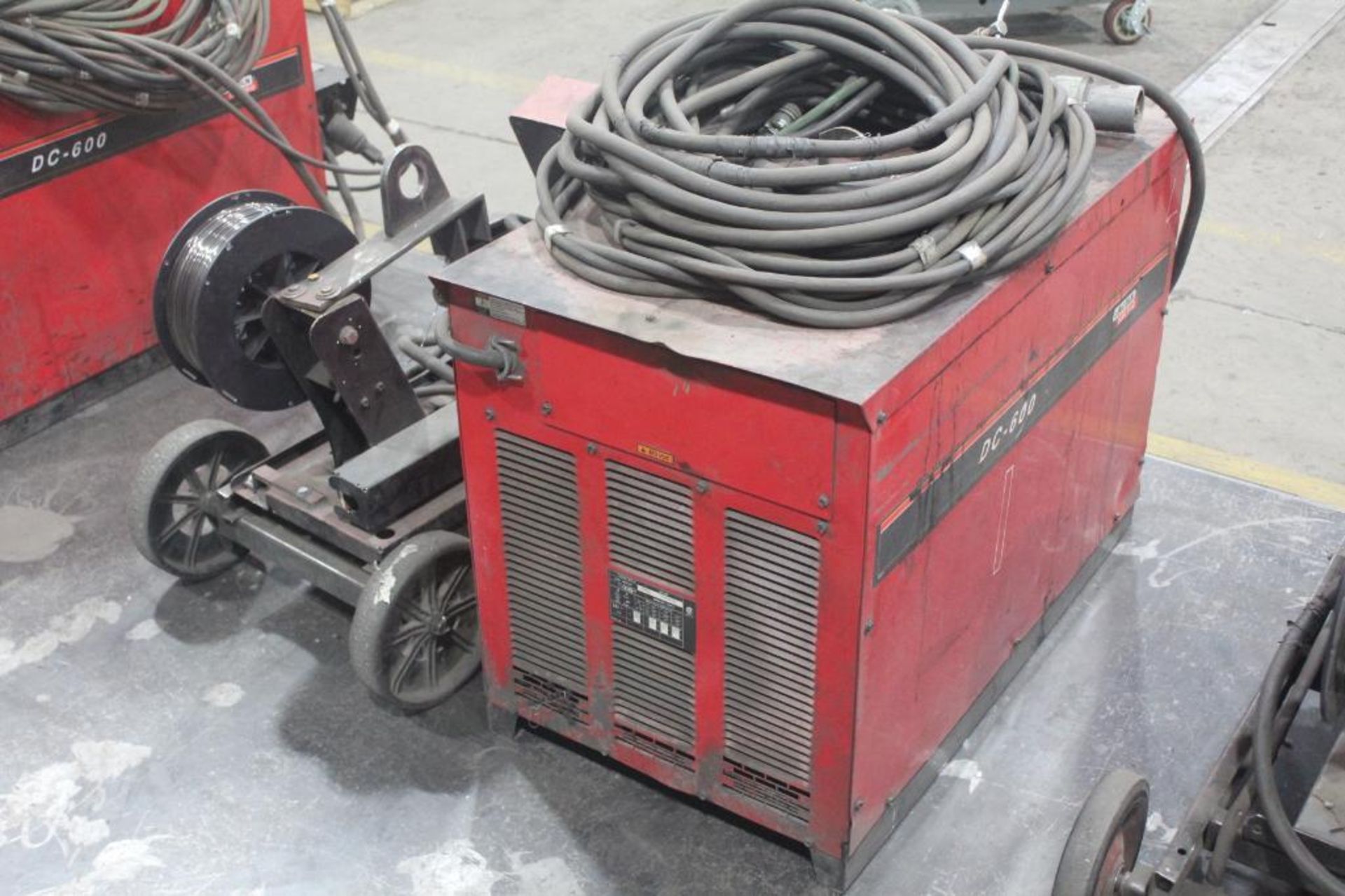 LINCOLN ELECTRIC IDEALARC DC-600 WELDER SN.U10901965 230-460V WITH LN-10 WIRE FEED U1001011273 115V - Image 3 of 9