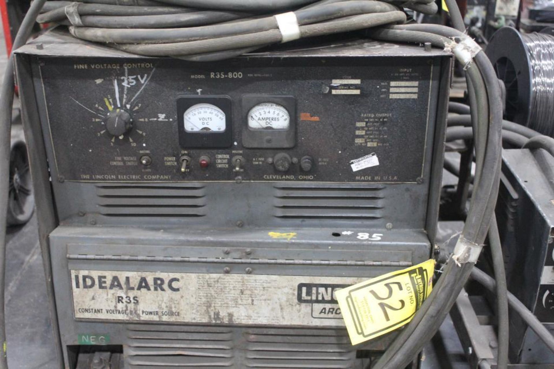 LINCOLN ELECTRIC IDEALARC DC-600 WELDER SN.AC292177 230-460V WITH LN-8 WIRE FEED SN.184815 115V - Image 8 of 10